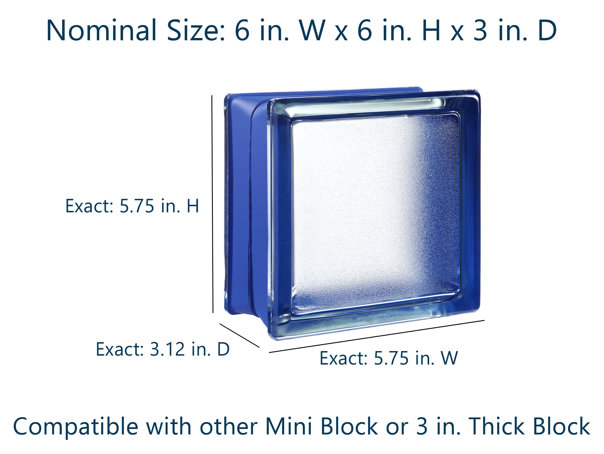 myMINIGLASS 122527C Glass-Block - View #3