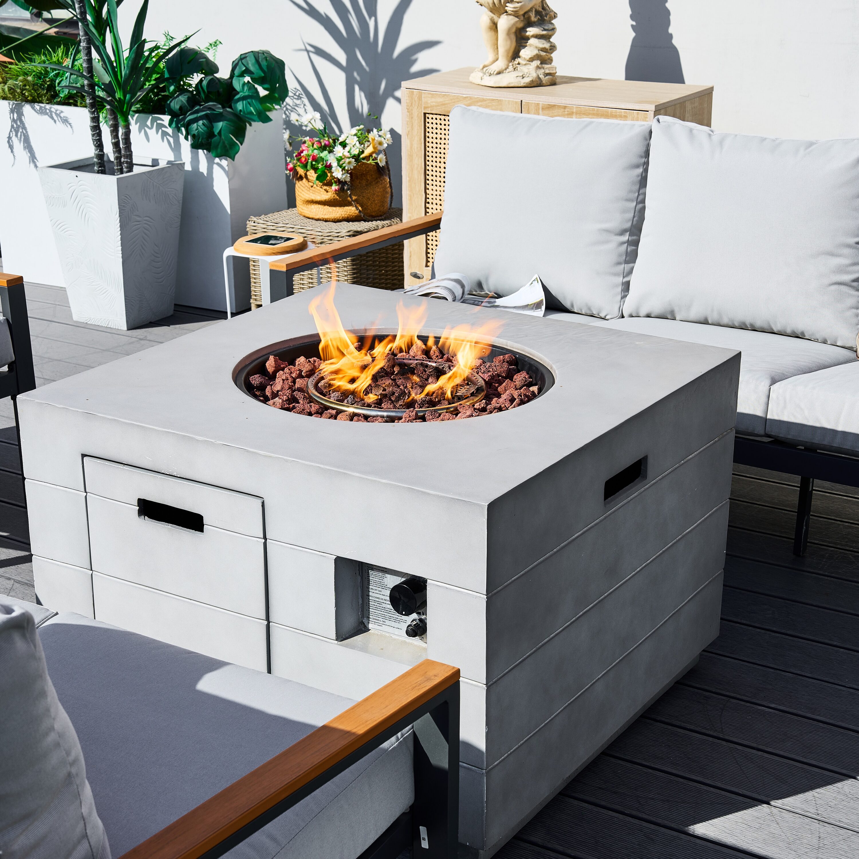 Moda Furnishings MAG-2140-2481TLS Patio-Conversation-Sets - View #4