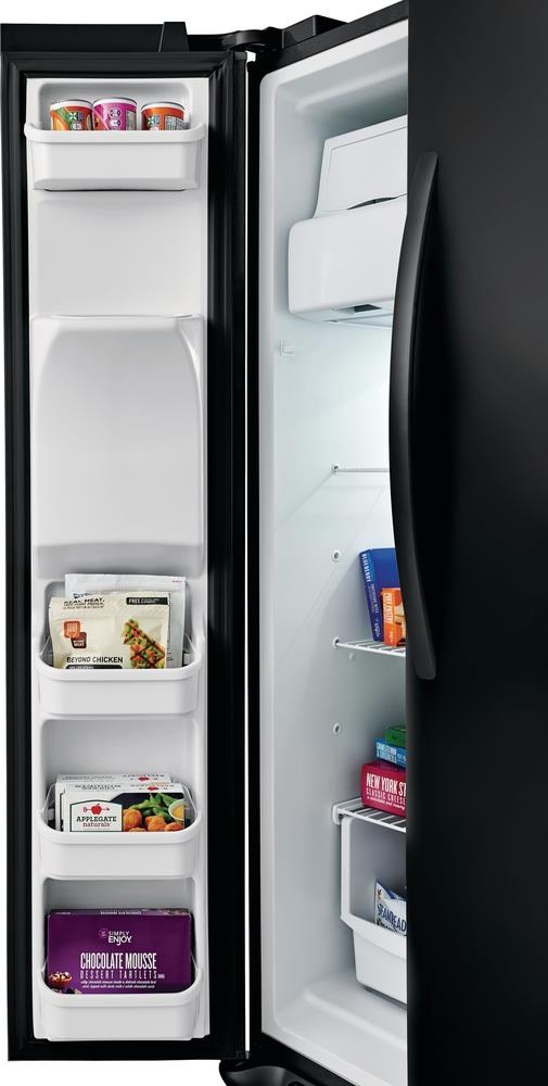 Frigidaire 22-cu ft Side-by-Side Refrigerator with Ice Maker, Water and ...