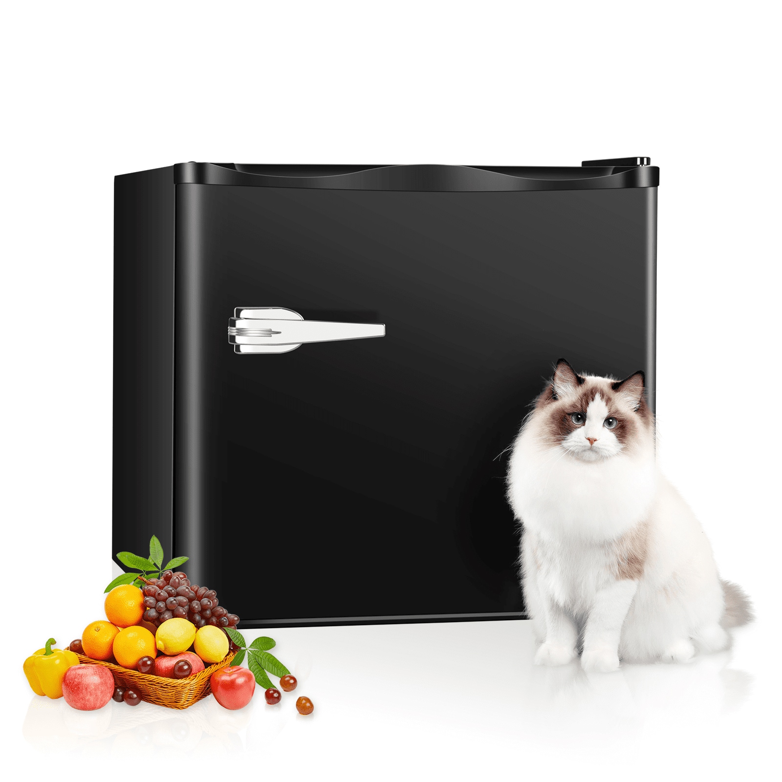 COWSAR D6875-BLACK 1.2-cu ft Upright Freezer ( Black )