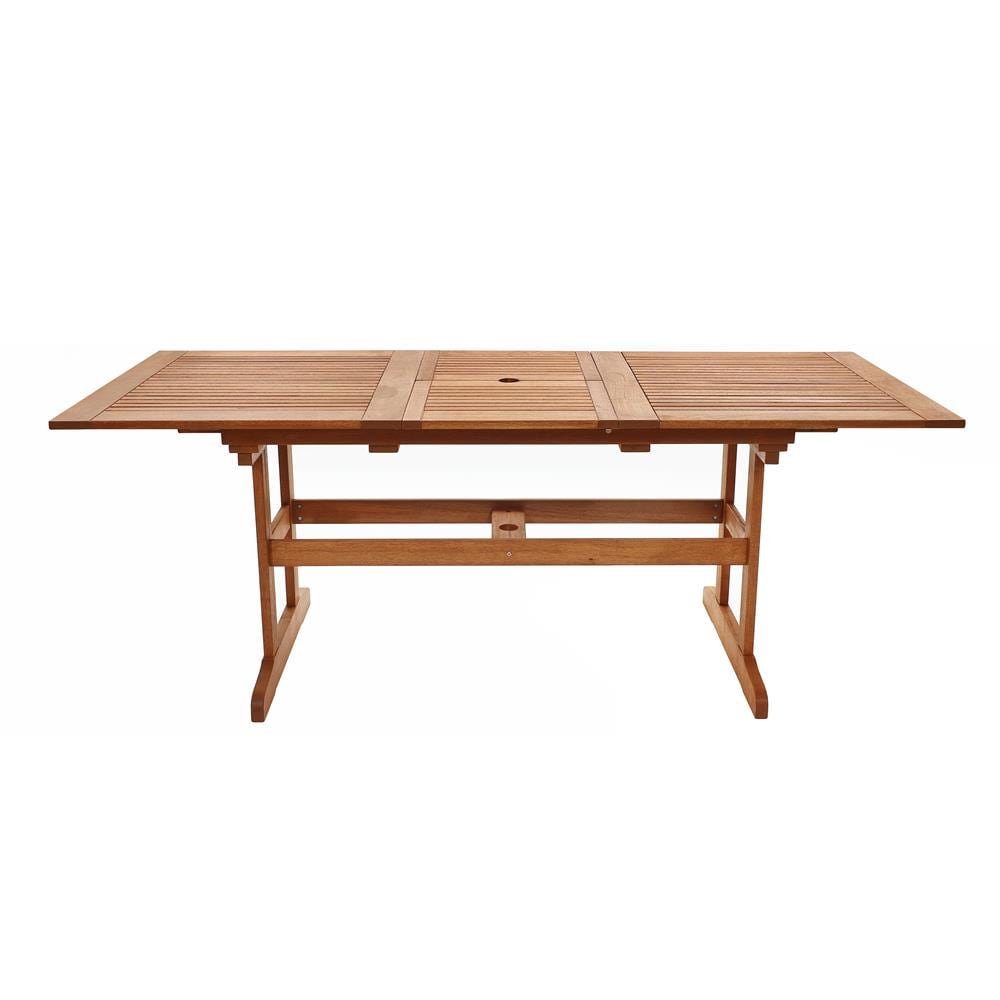 LuxenHome WHOF1908-DTBLEX Rectangle Outdoor End 31.9-in W x 78.3-in L
