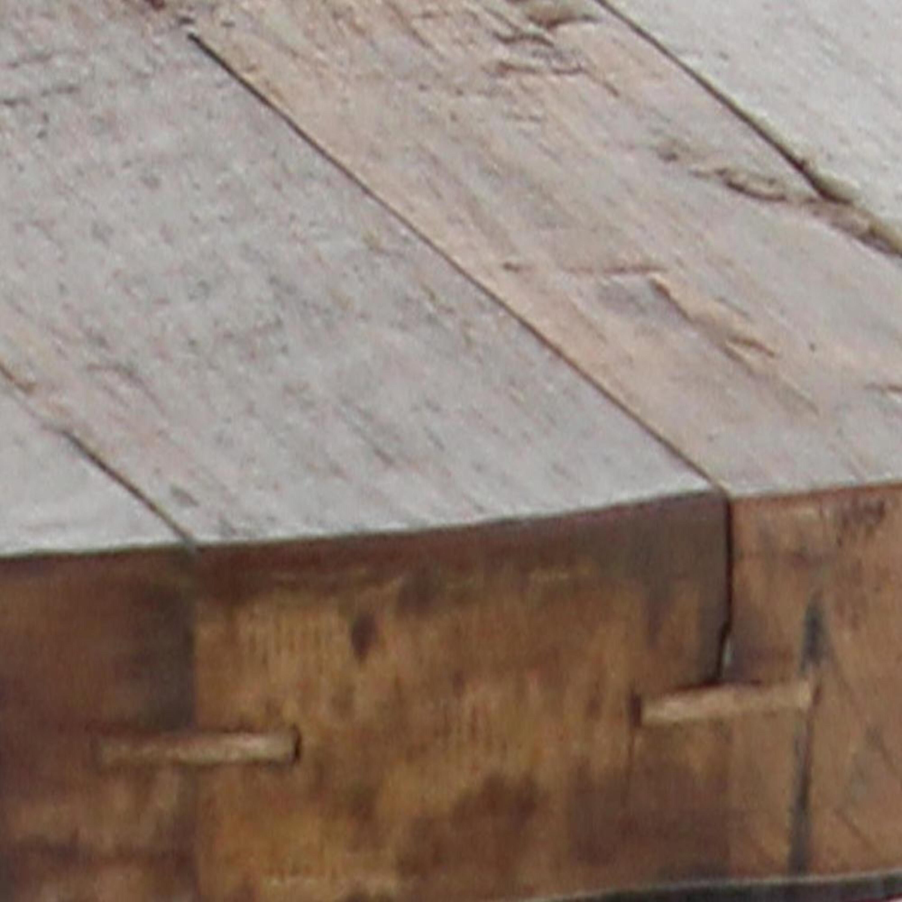 Round Reclaimed Wood Industrial Dining Height Stool