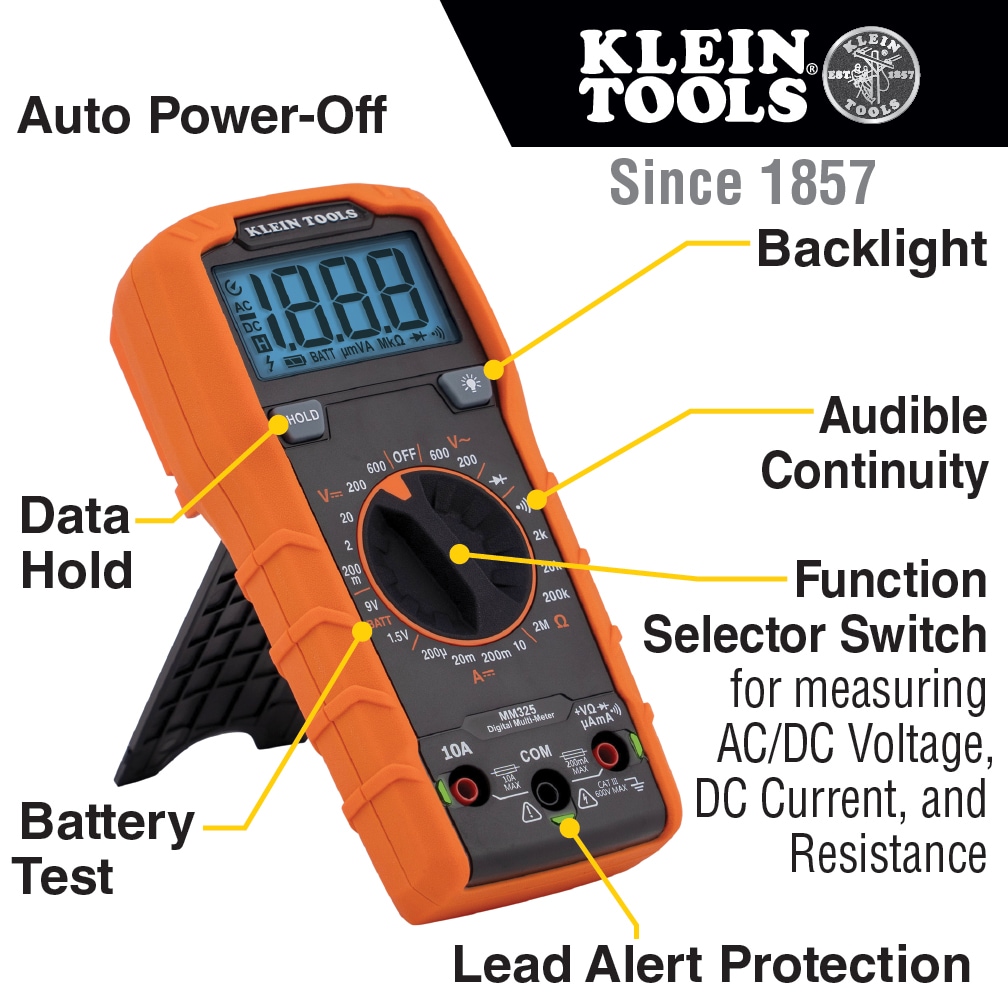Klein Tools MM325 multimeters - View #3
