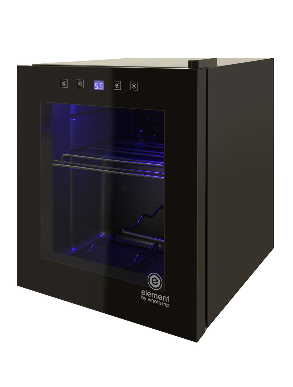 Vinotemp EL-WCU102-01 17-in W 15-Bottle Capacity Black Freestanding Wine Cooler