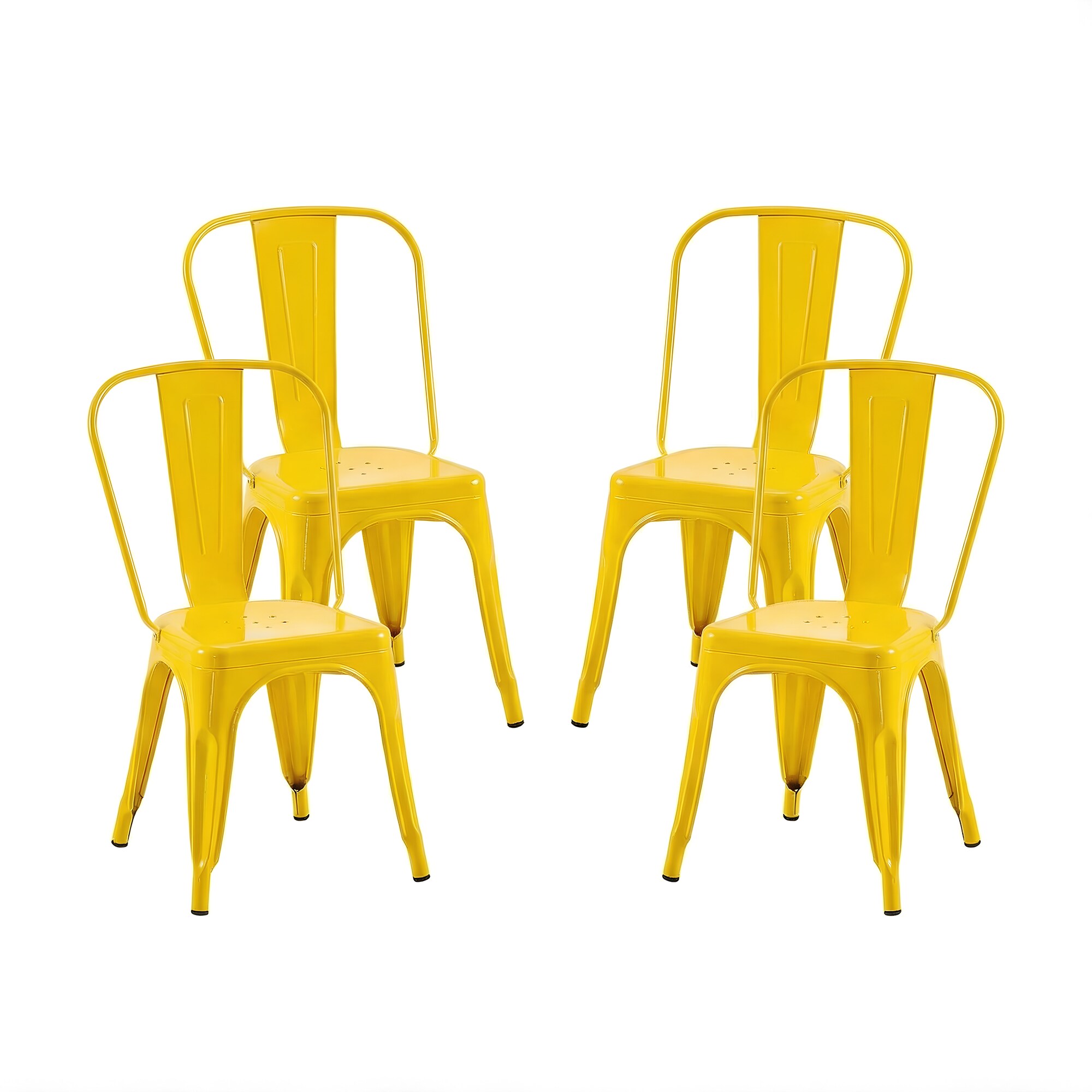 IHOMEadore - Set of 4 Contemporary/Modern Dining side chair ( Metal Frame )