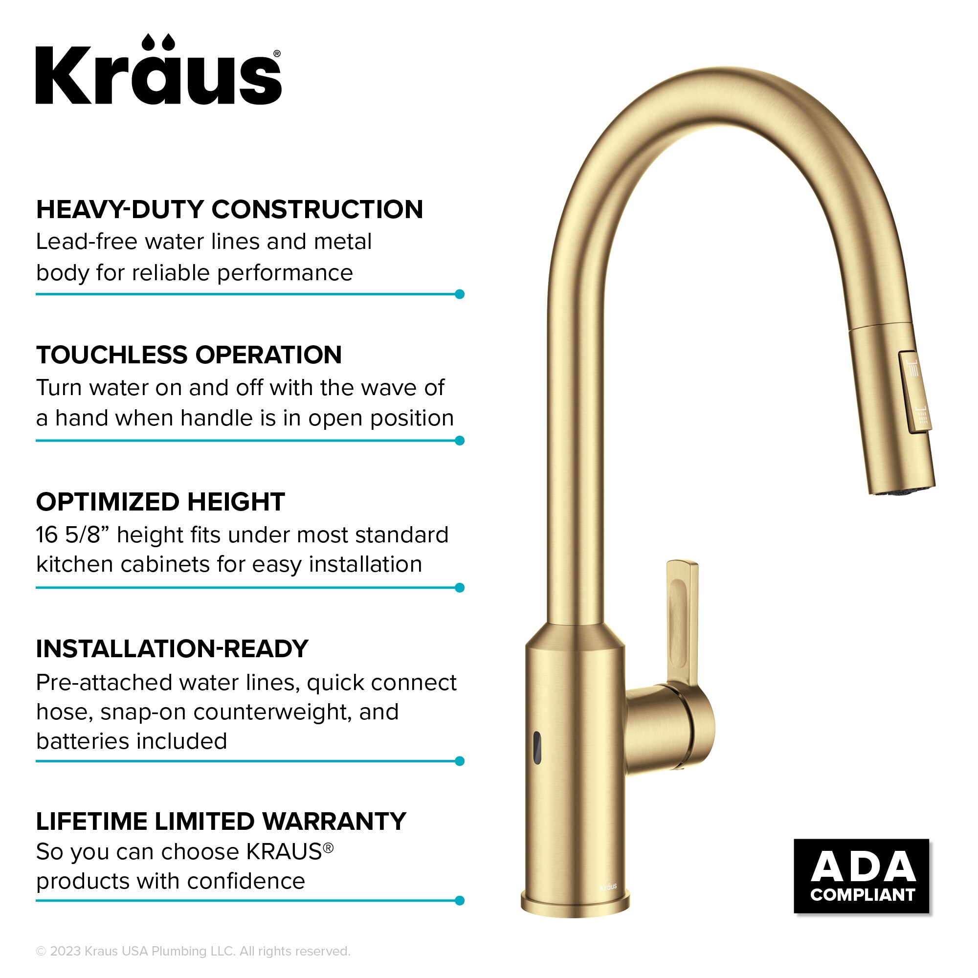 Kraus KSF-2830BB Kitchen-Faucets - View #15