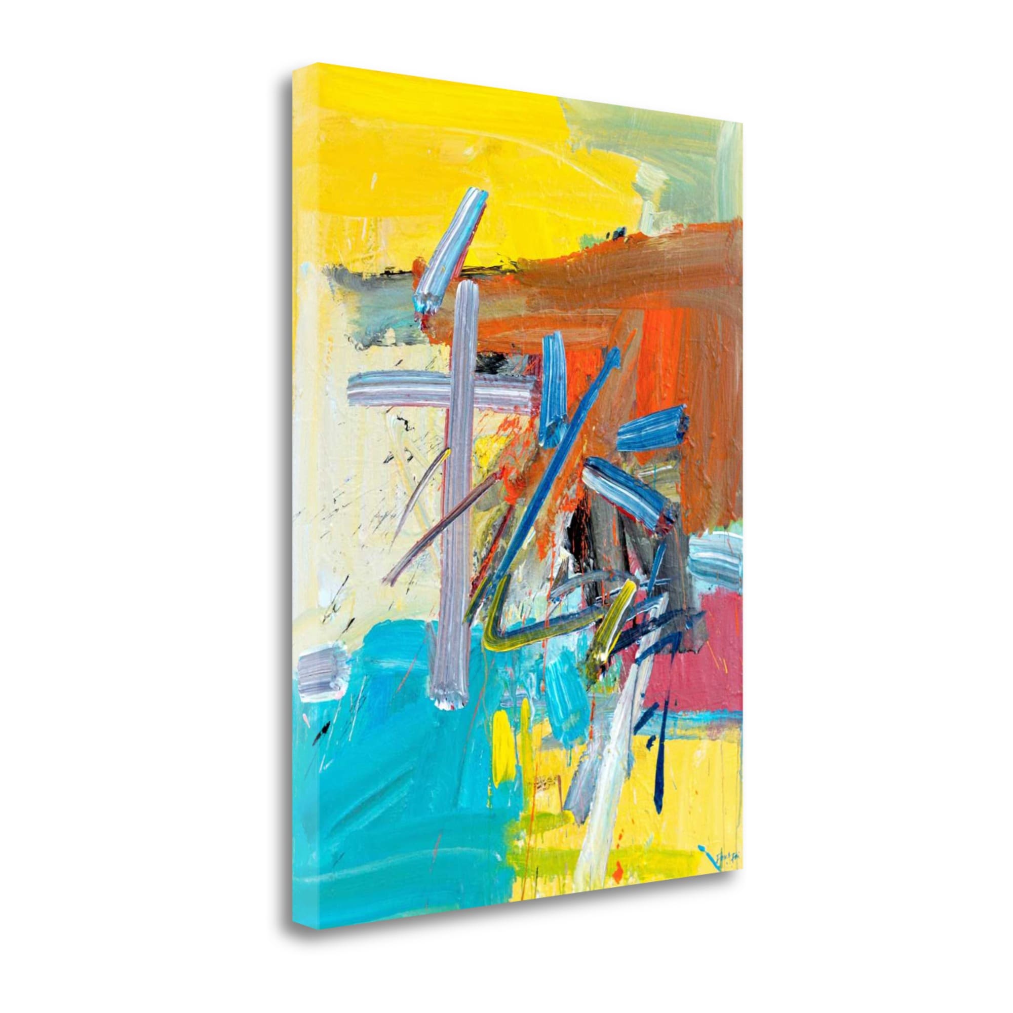 Tangletown Fine Art ICF582D-2027C Autumn Sentimental Fong Fai 27-in H x 20-in W Abstract Print on Canvas