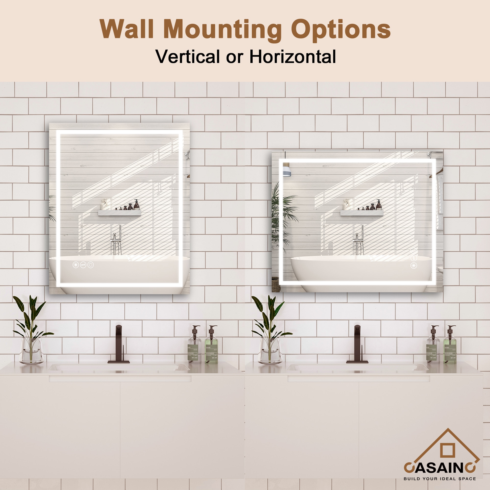 CASAINC JS-4024-4-N-E1-1 Framed-Bath-Mirrors - View #4