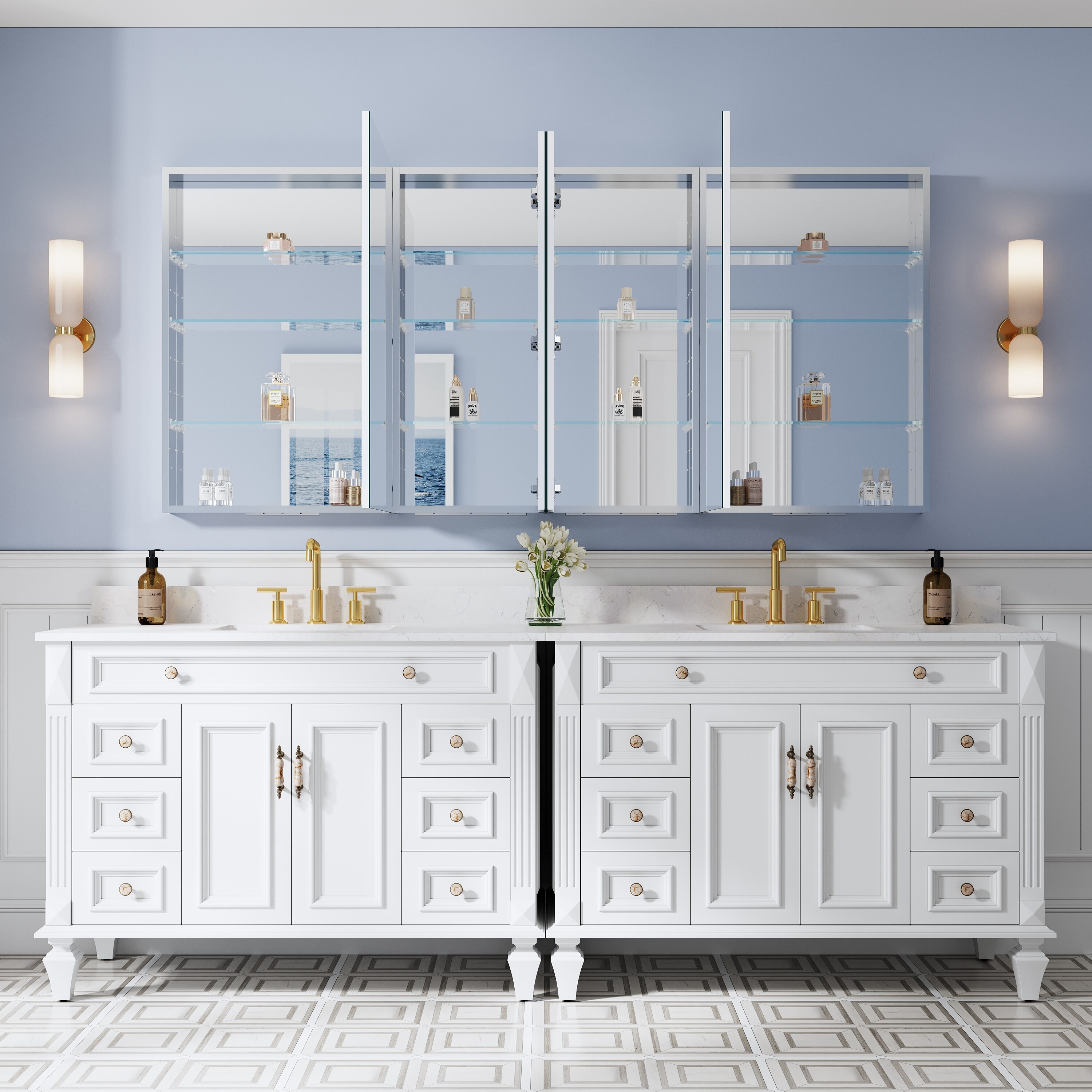 WELLFOR VEX-36LGY Bathroom-Medicine-Cabinets - View #3