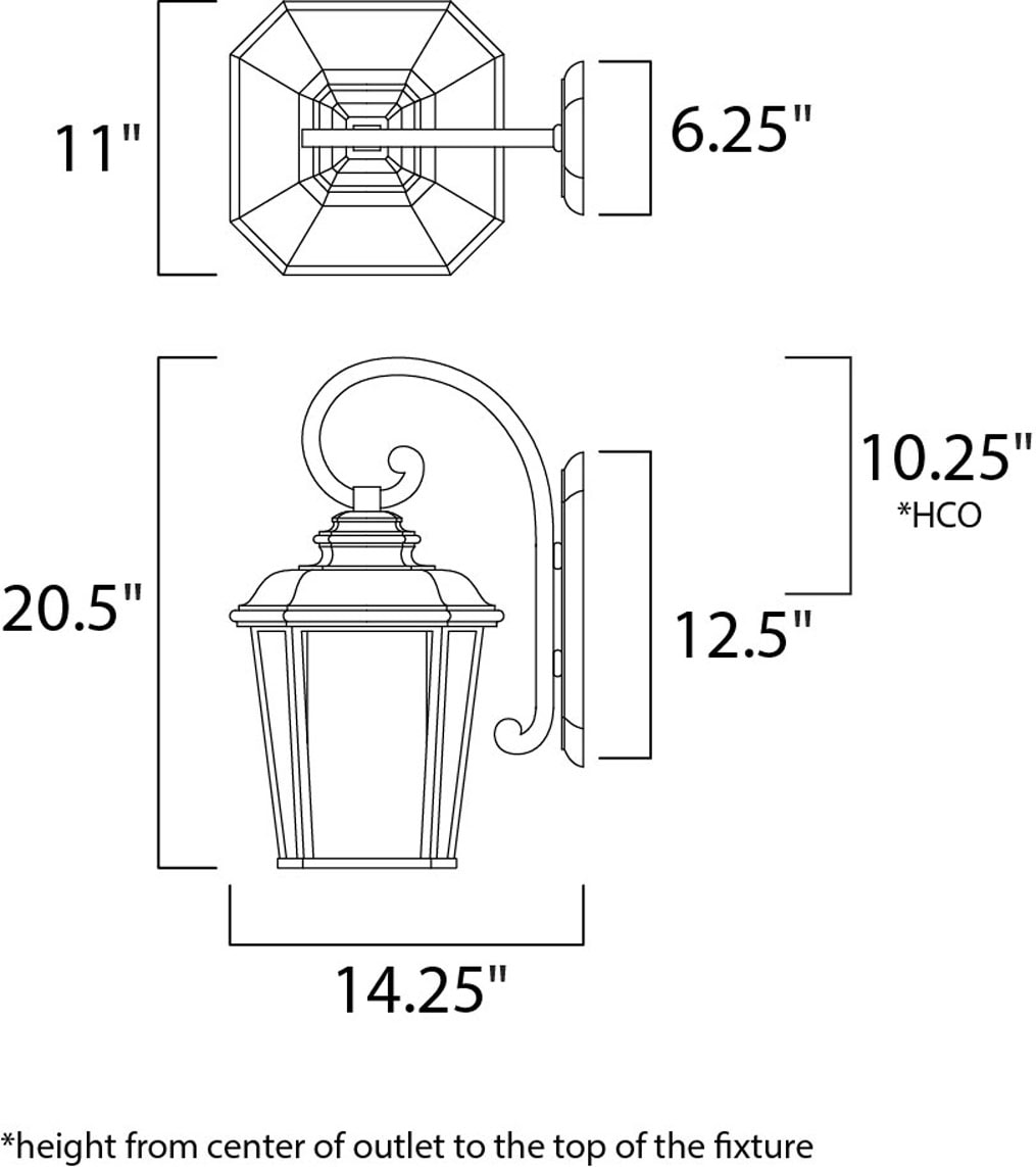 Maxim Lighting 3346WFBO Outdoor-Wall-Lighting - View #2