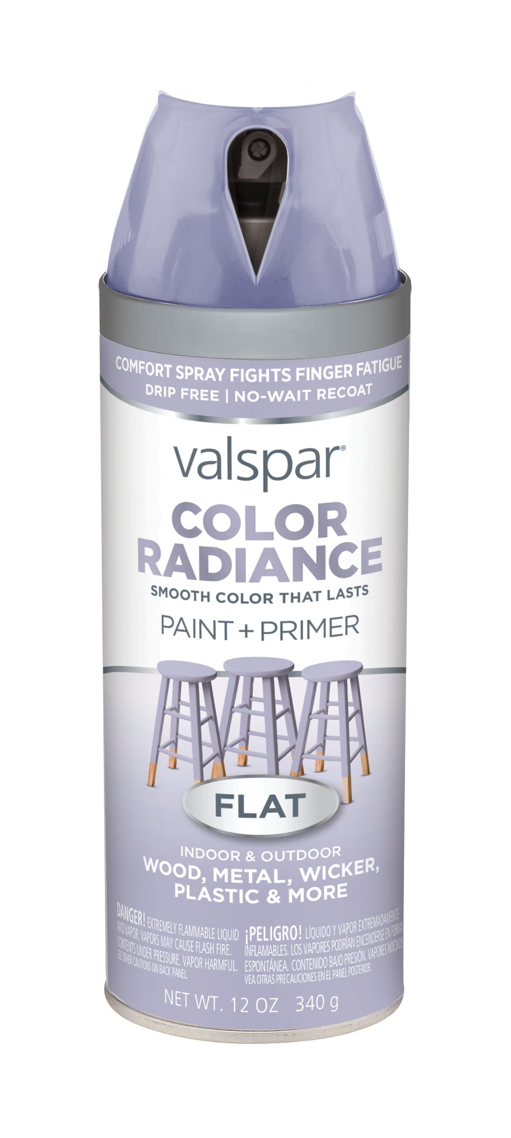 Valspar 6-Pack Flat Lavendar Lake Spray Paint (NET WT. 12-oz) at