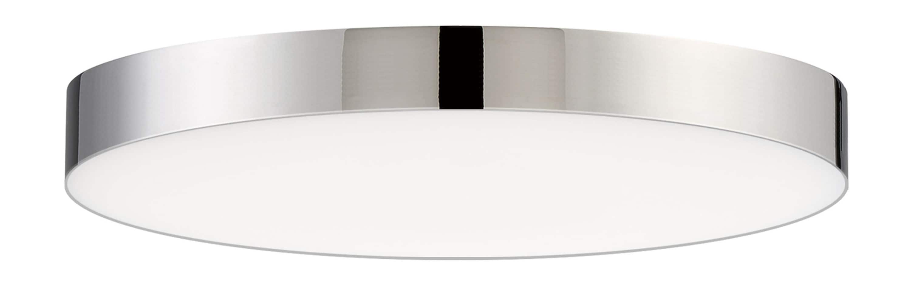 Maxim Lighting 57662WTPC Trim 1 -Light 7-in Polished Chrome Integrated LED Flush Mount Light ENERGY STAR Certified