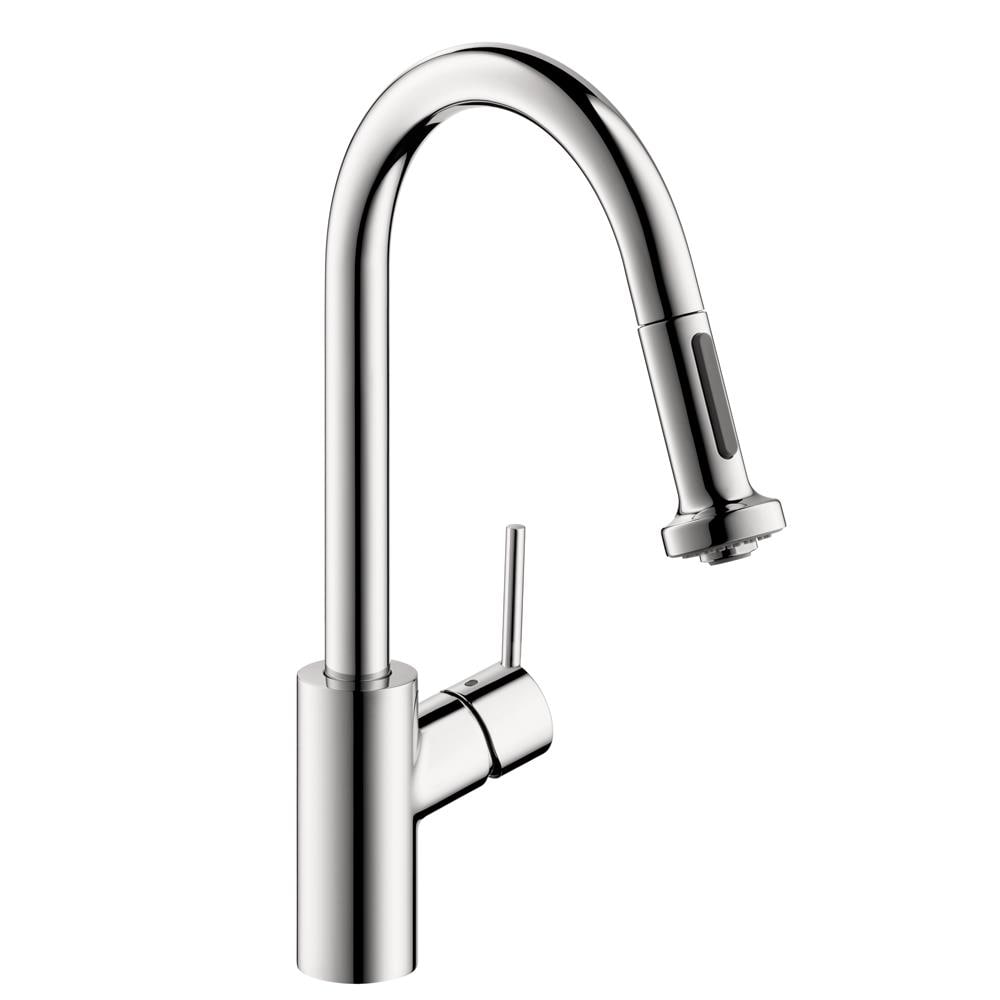 Hansgrohe HG Kitchen Chrome Single Handle Pull Down Kitchen Faucet With   01437334 