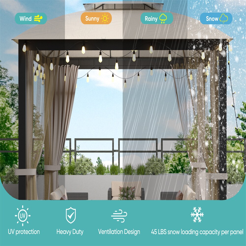 BABOOM BOM-104366-OR Wood-Resin-Gazebos - View #5