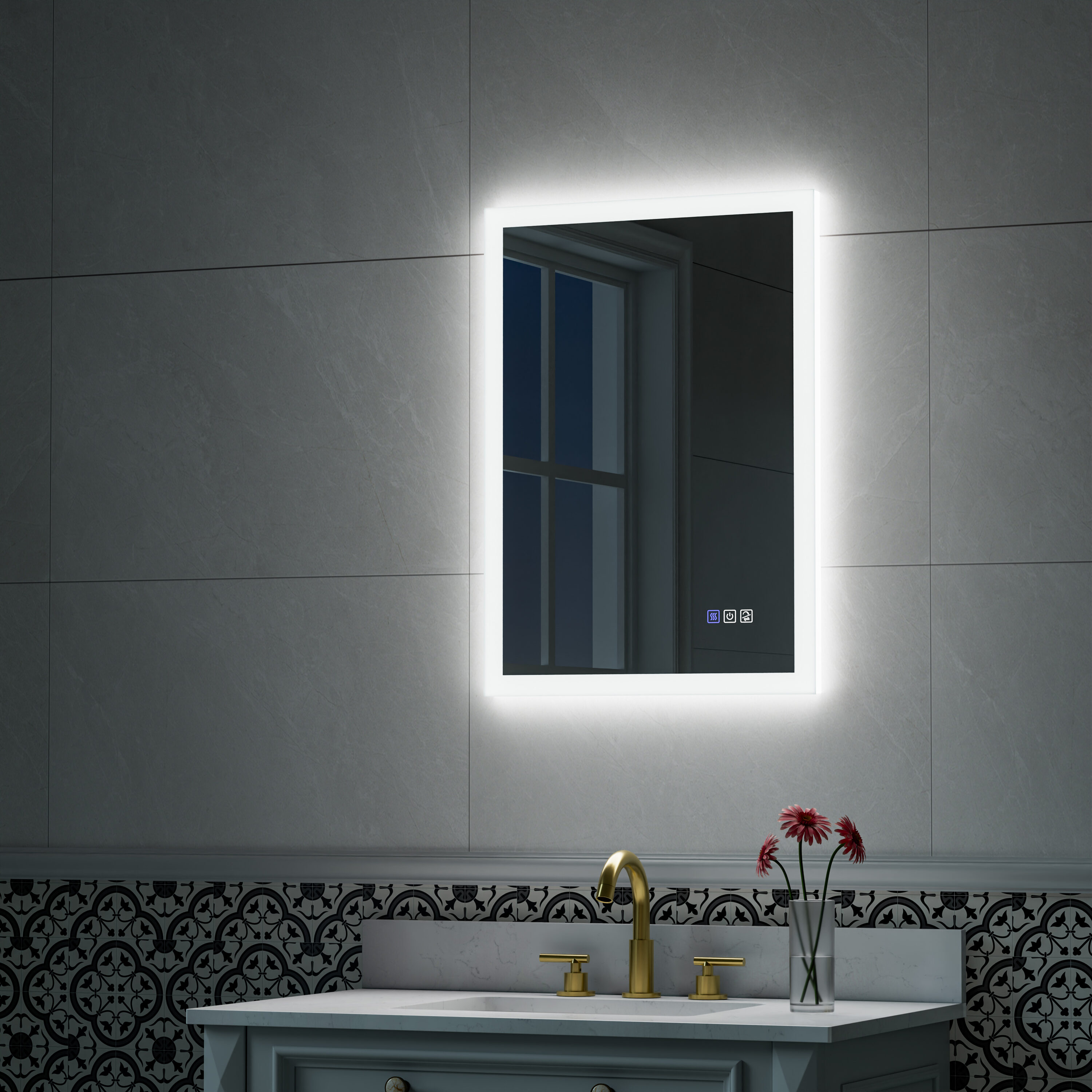 Forclover HYFE-8039CA Framed-Bath-Mirrors - View #9