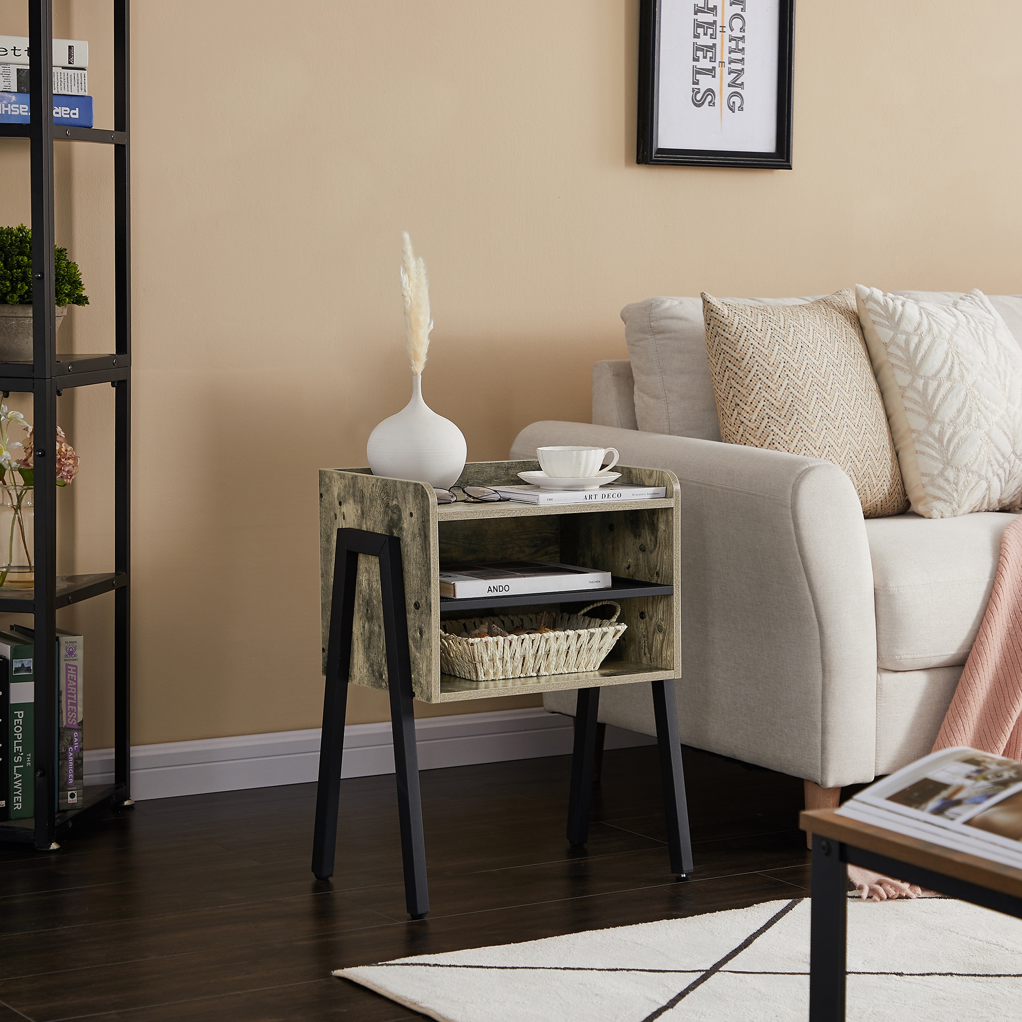 Vecelo LOE-XF-ST13-GRY-A2 nightstands - View #6