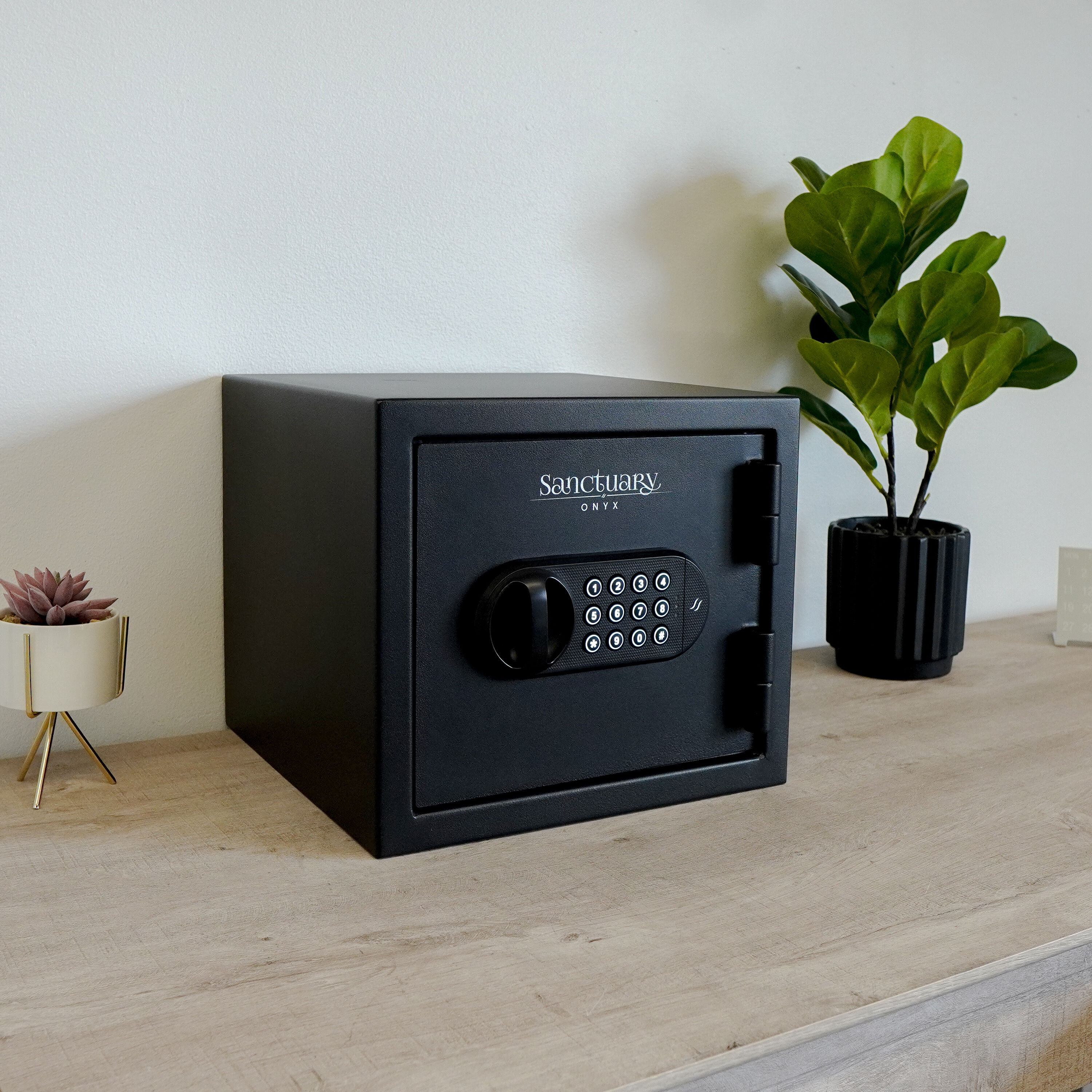 Sanctuary 0.5 Cu. ft. Matte Black Fireproof Digital Safe