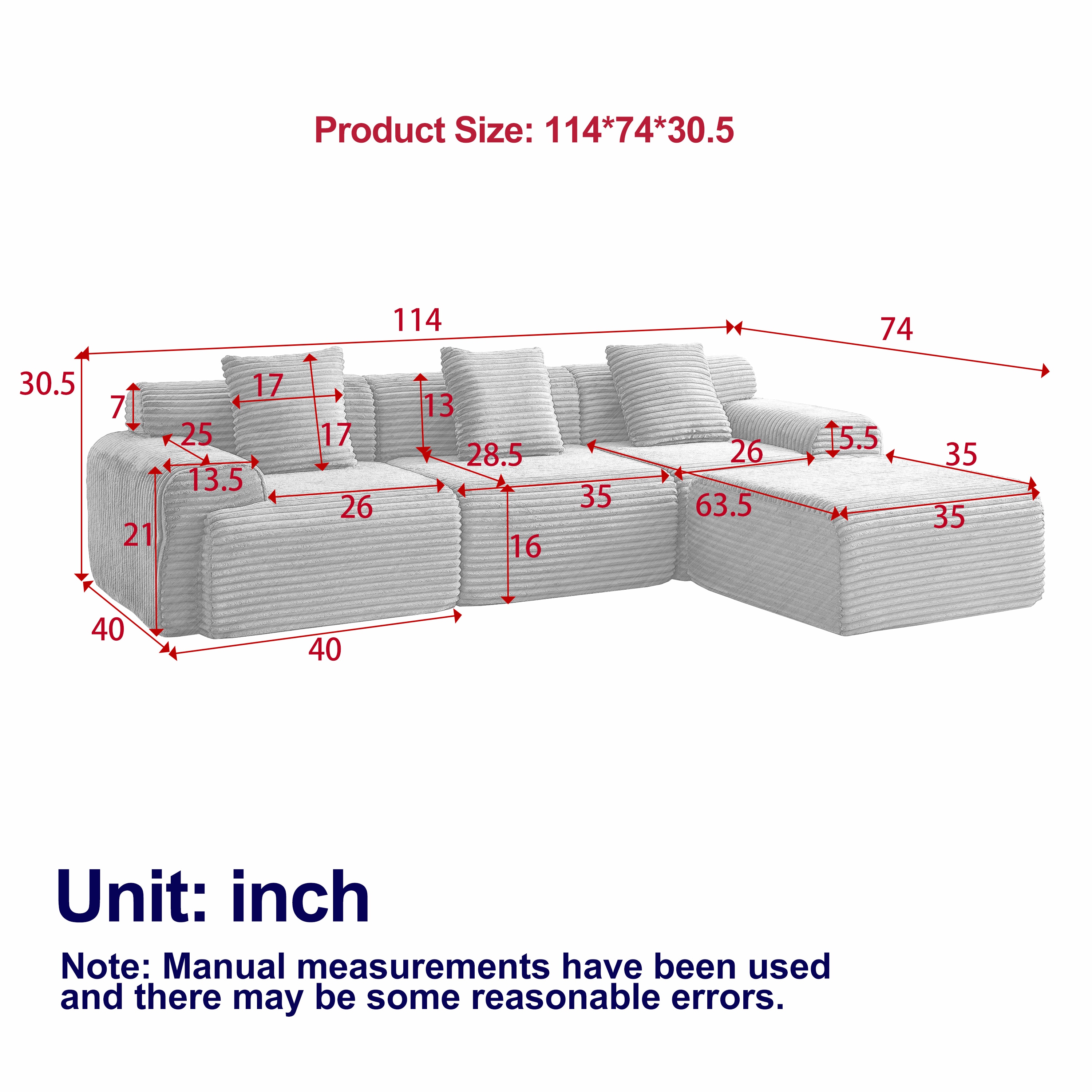 LUXEYARD DS-M-BAC00134 Sofas-Loveseats - View #3