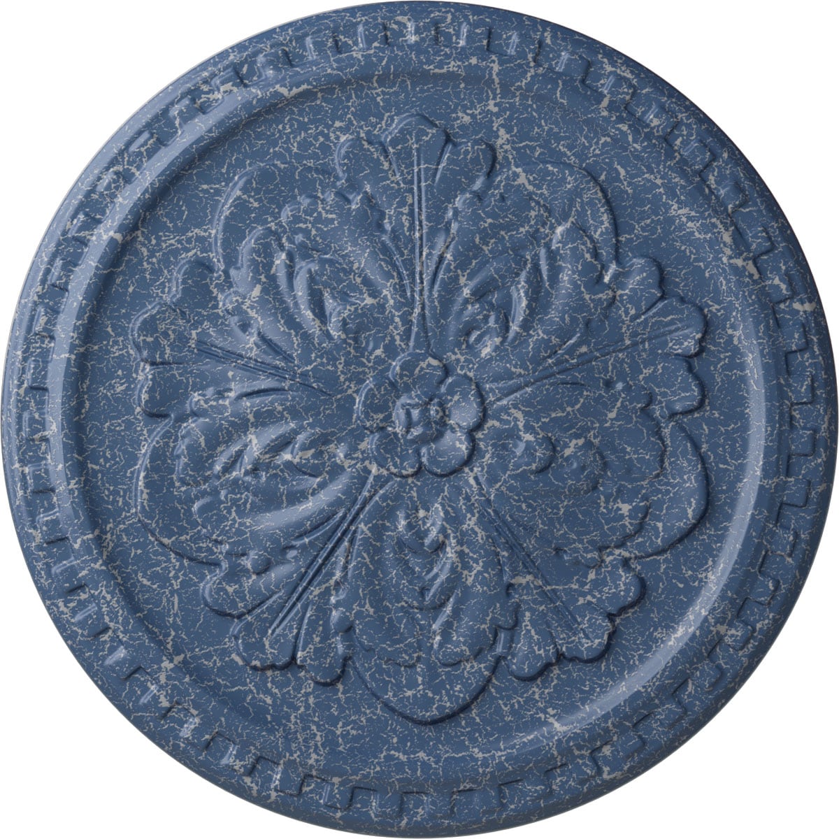 Ekena Millwork CM16ERAMC Emeryville 16.875-in W x 16.875-in L Painted Americana Crackle Polyurethane Whole Ceiling Medallion