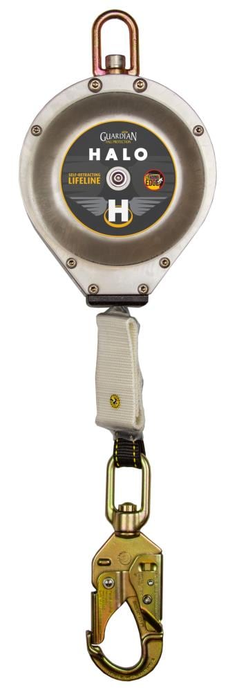 Guardian Fall Protection 10909 Steel Snap Hook with Carabiner, Medium Size, Durable Aluminum Housing, Swivel Top