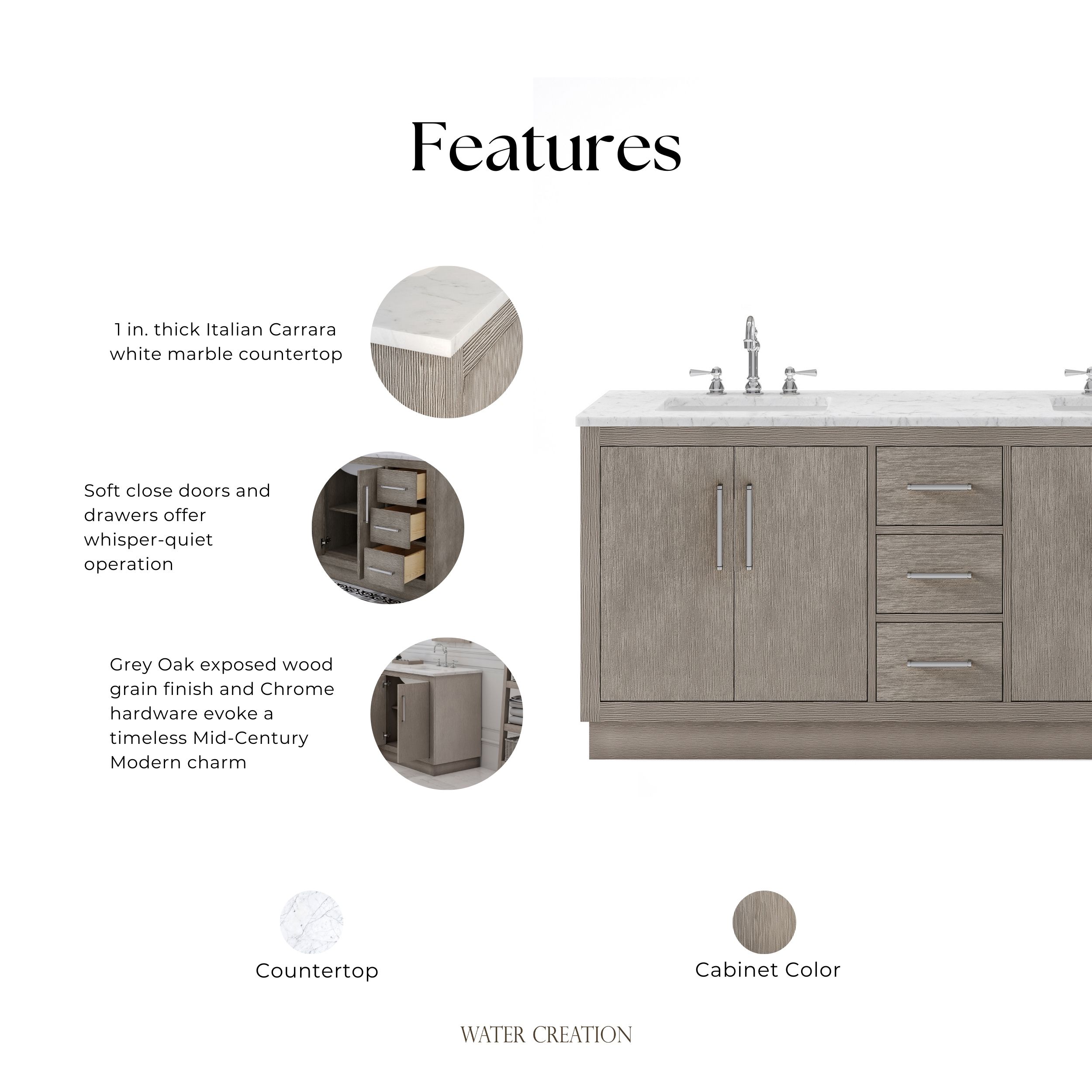 Water Creation HU72CW01GK-R21000000 Bath-Vanity-Combo - View #7