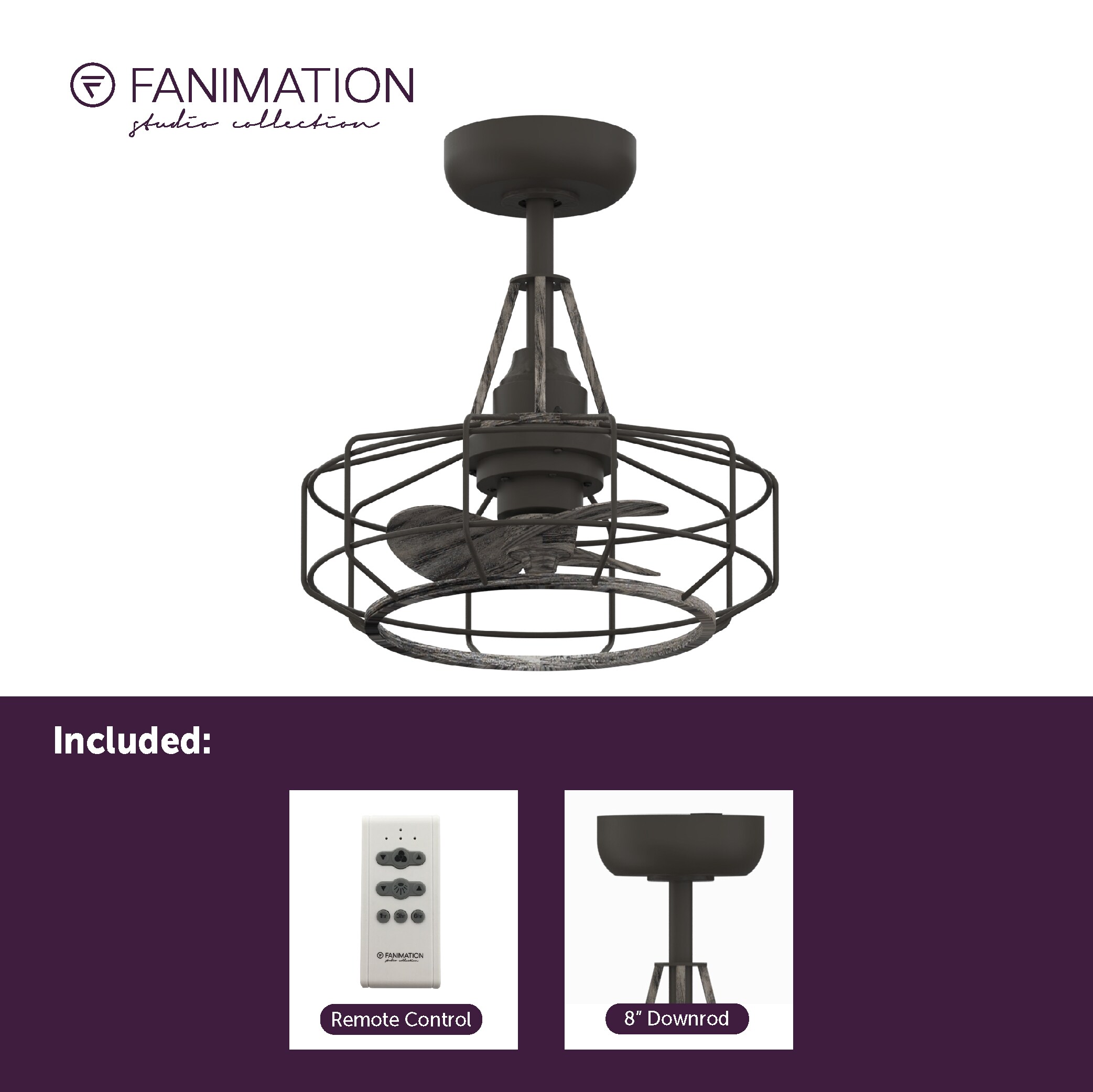Fanimation Studio Collection LP3071LGR Ceiling-Fans - View #7