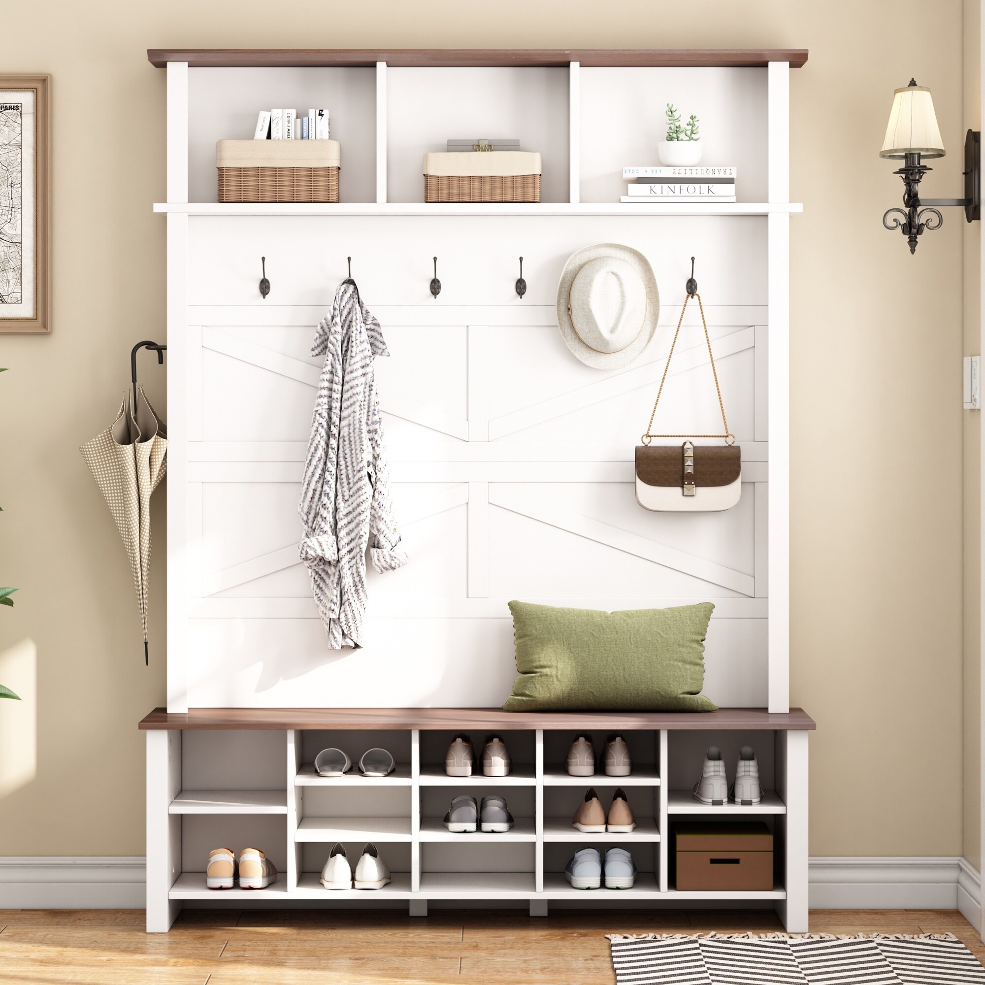 Horizons Prime 56 inch x 16 inch x 75 inch White Particle Board and MDF ...