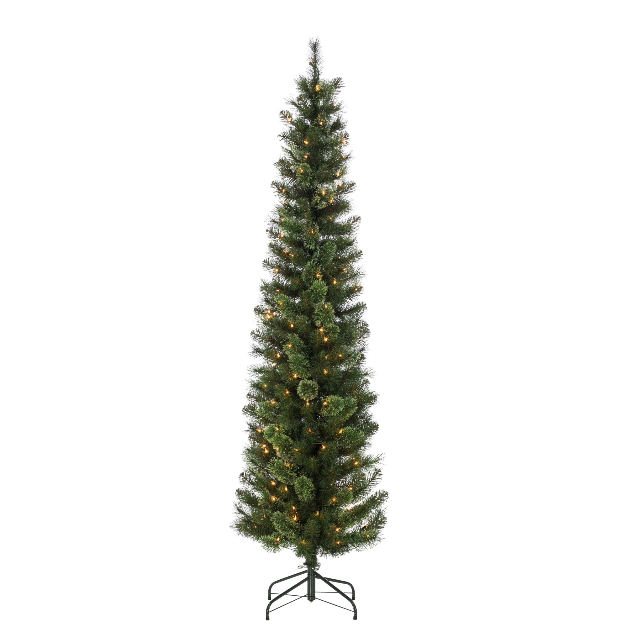 Sterling Tree Company 7.5-ft Pine Pre-lit Artificial Christmas Tree ...