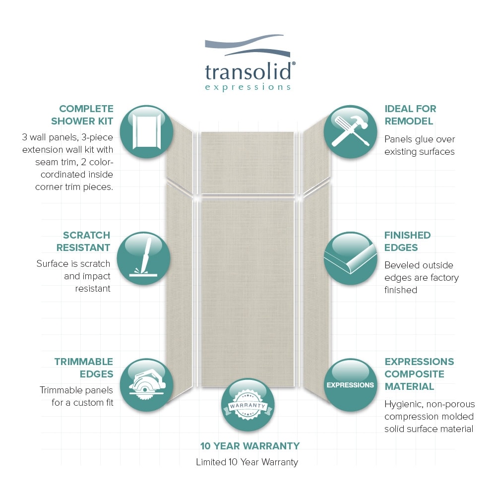 Transolid EWKX363696-46 Shower-Wall-Surrounds - View #5