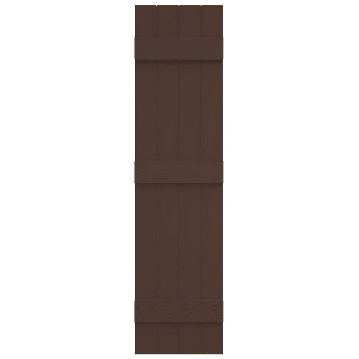 Ekena Millwork LJ4S14X06700FB 14-in W x 67-in H Federal Brown Board and batten Exterior Shutters ( 2 -Pack )