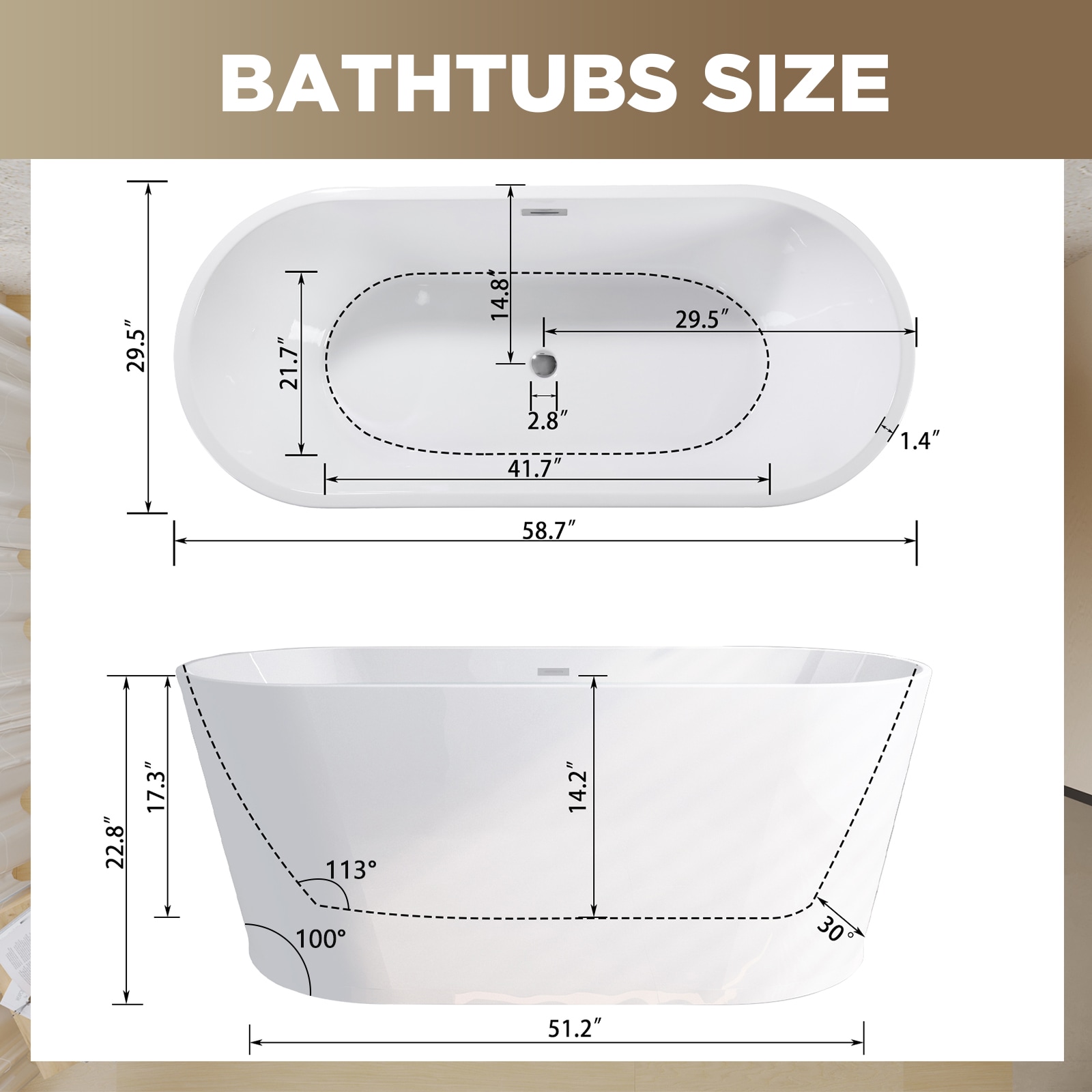 WELLFOR GTL-P256591 bathtubs - View #5