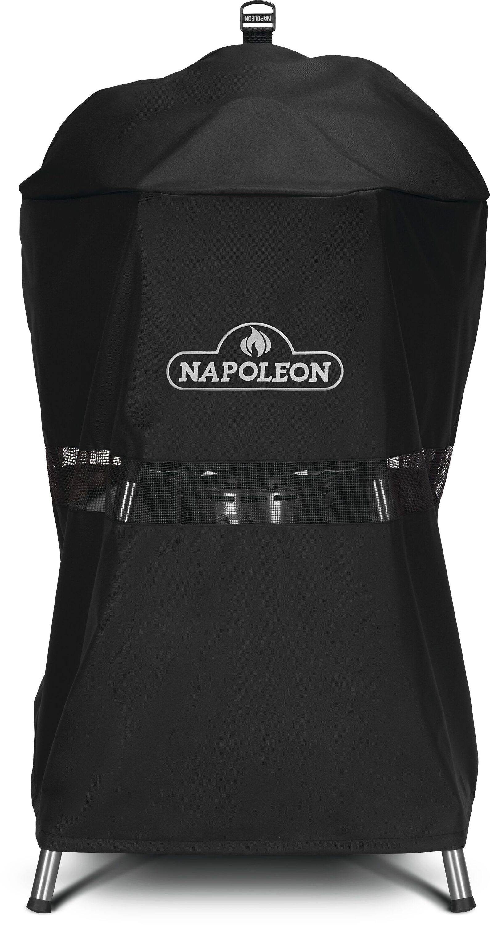 NAPOLEON 22 in Leg Model Series 46.65 in W x 30.3 in H Black Charcoal Kettle Grill Cover 61915 at Lowes