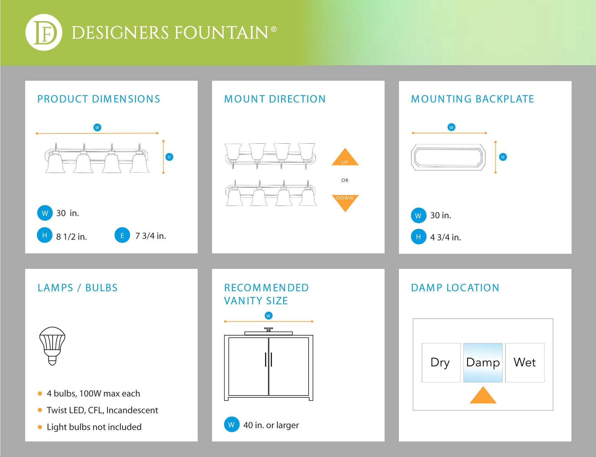 Designers Fountain 15005-4B-35 b089995 - View #6