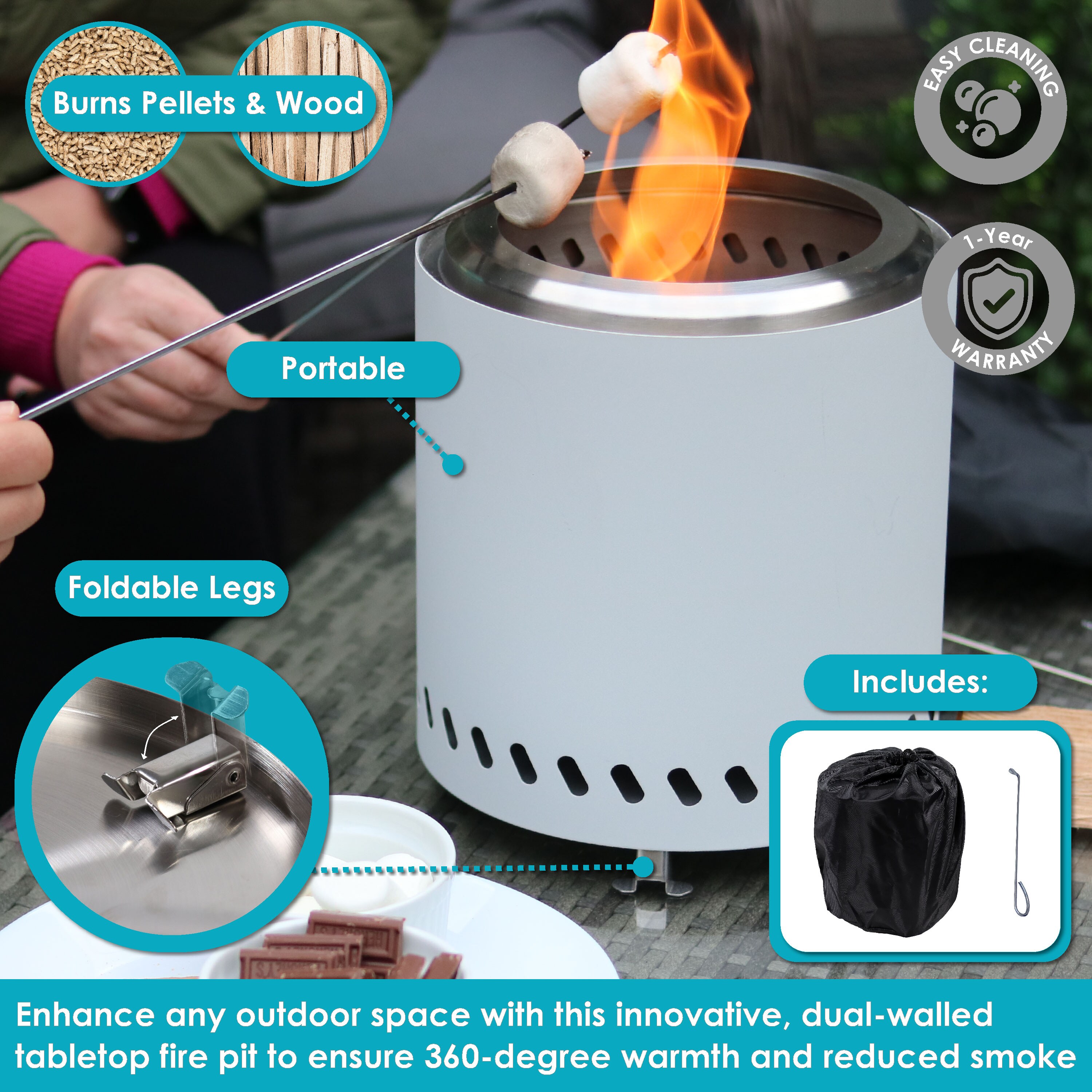 Sunnydaze Decor YK-809 Outdoor-Woodburning-Firepits - View #7