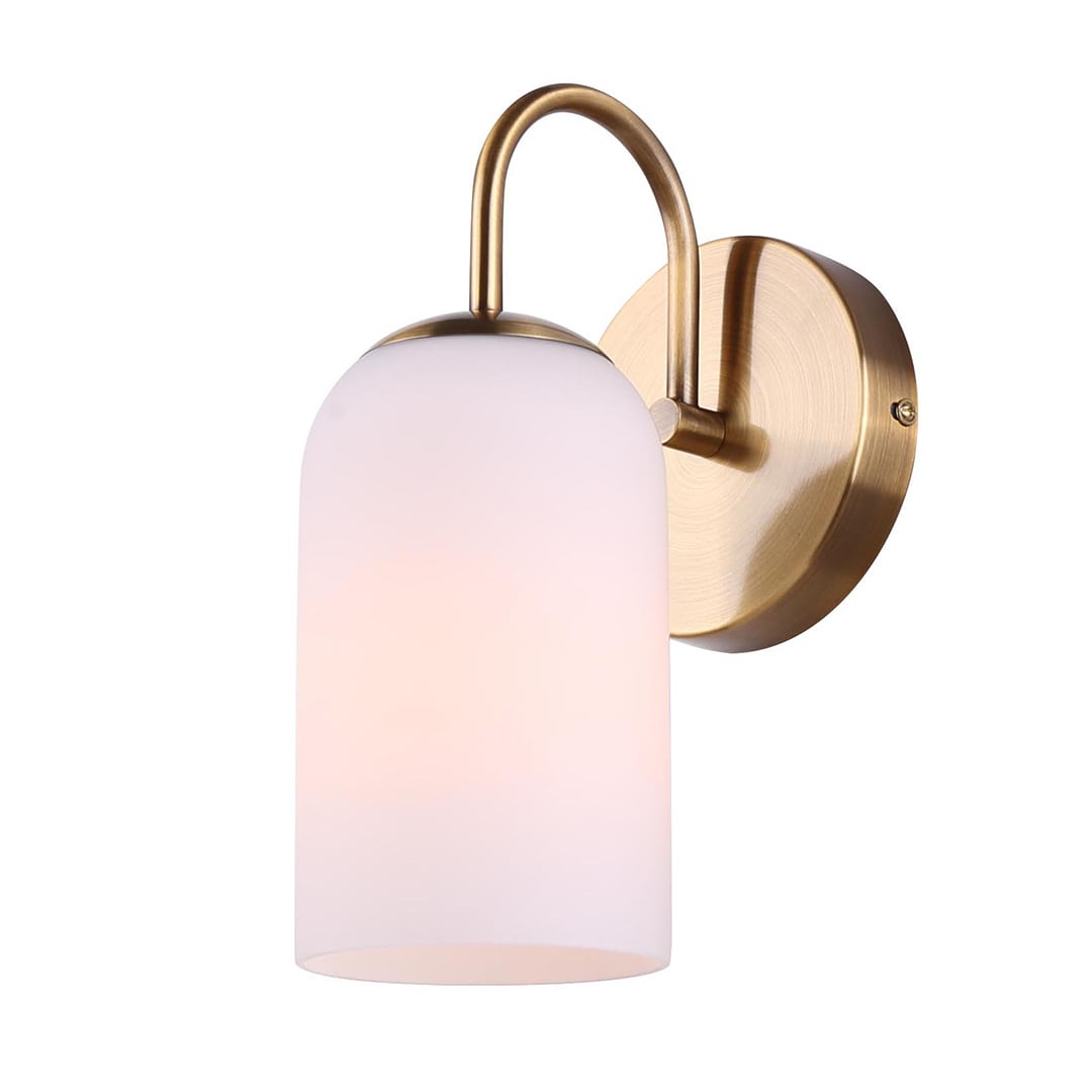 Canarm IVL1130A01GD NOVALEE 4.75-in 1 -Light Satin Gold Transitional Vanity light