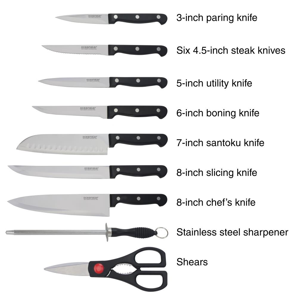 Oceanstar 16-Piece Knife set with Block at Lowes.com
