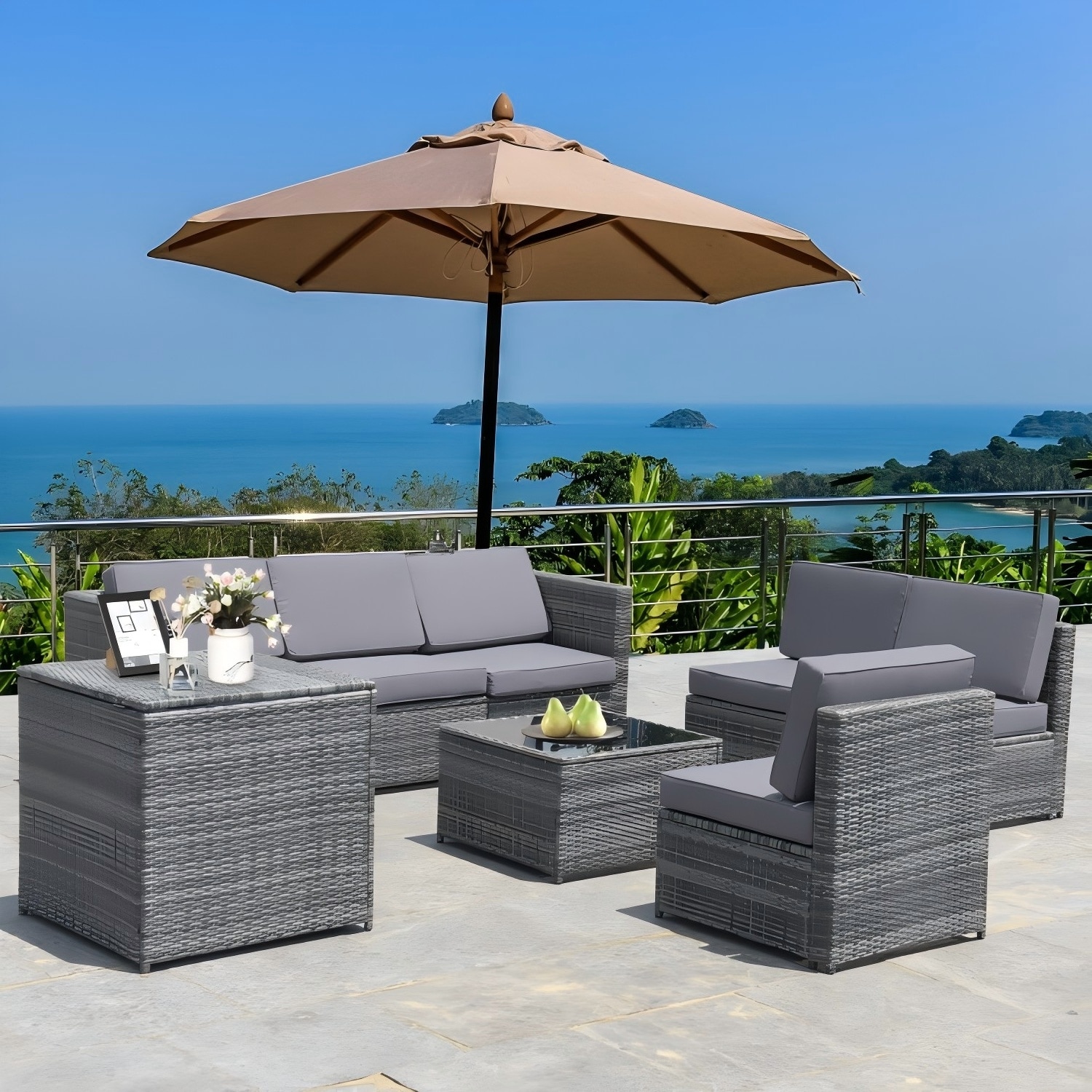 Forclover HBV-HW657RE Patio-Sofas-Daybeds - View #2
