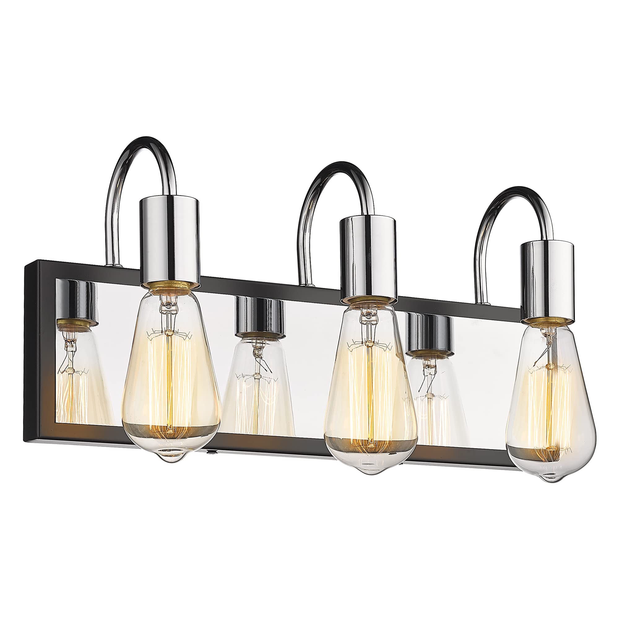 LTMATE LS5HLT69B-3W CH JAZAVA 16.5-in 3 -Light Polished Chrome Modern/contemporary Vanity light