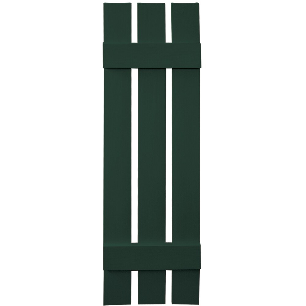 Vantage V5371243122 11.875-in W x 43-in H Midnight Green Spaced Exterior Shutters