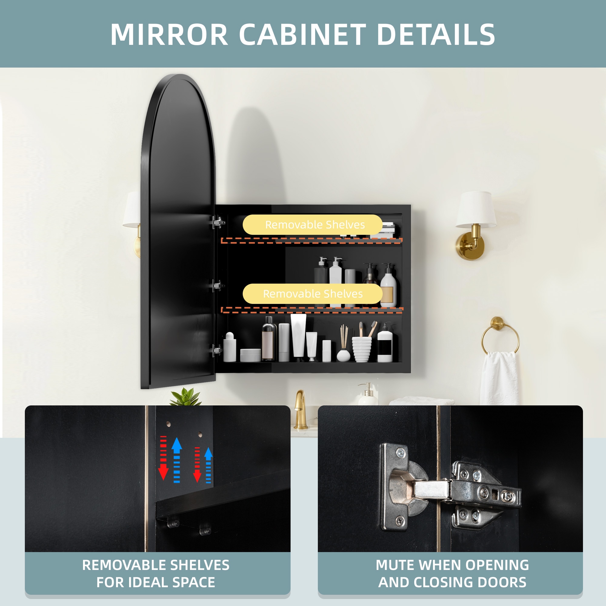 REIBII LS0601-510A05 Bathroom-Medicine-Cabinets - View #8