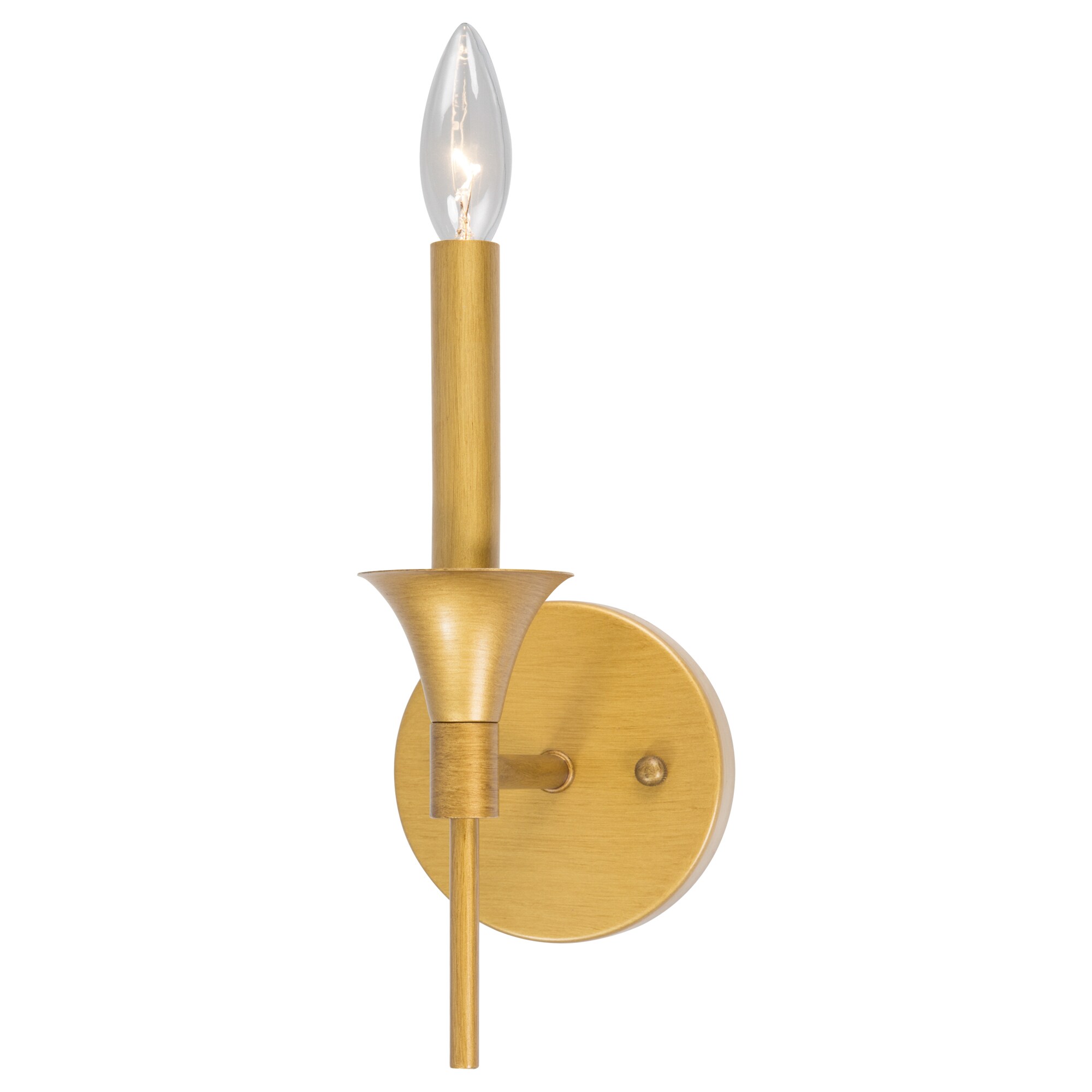LNC Antique Gold Linear Metal Candle Holder Wall Sconce Modern Vintage 15.5  in. 3-Light Mid-Century Brass Bath Vanity Light 7RRBQEHD13783Z7 - The Home  Depot
