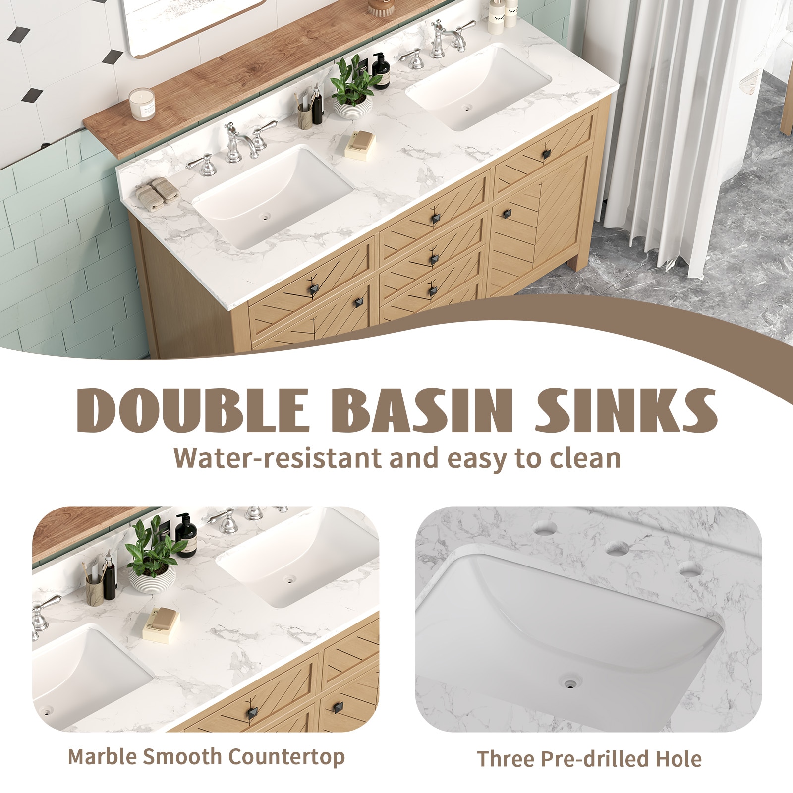 JEAREY JE-XNECWSF-YW Bath-Vanity-Combo - View #6