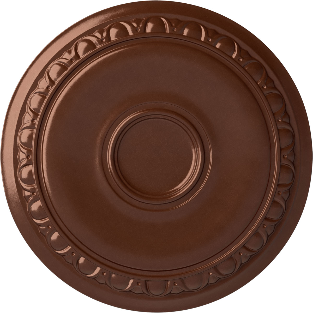 Ekena Millwork CM24CACPS Caputo 24.25-in W x 24.25-in L Painted Copper Penny Polyurethane Split Ceiling Medallion