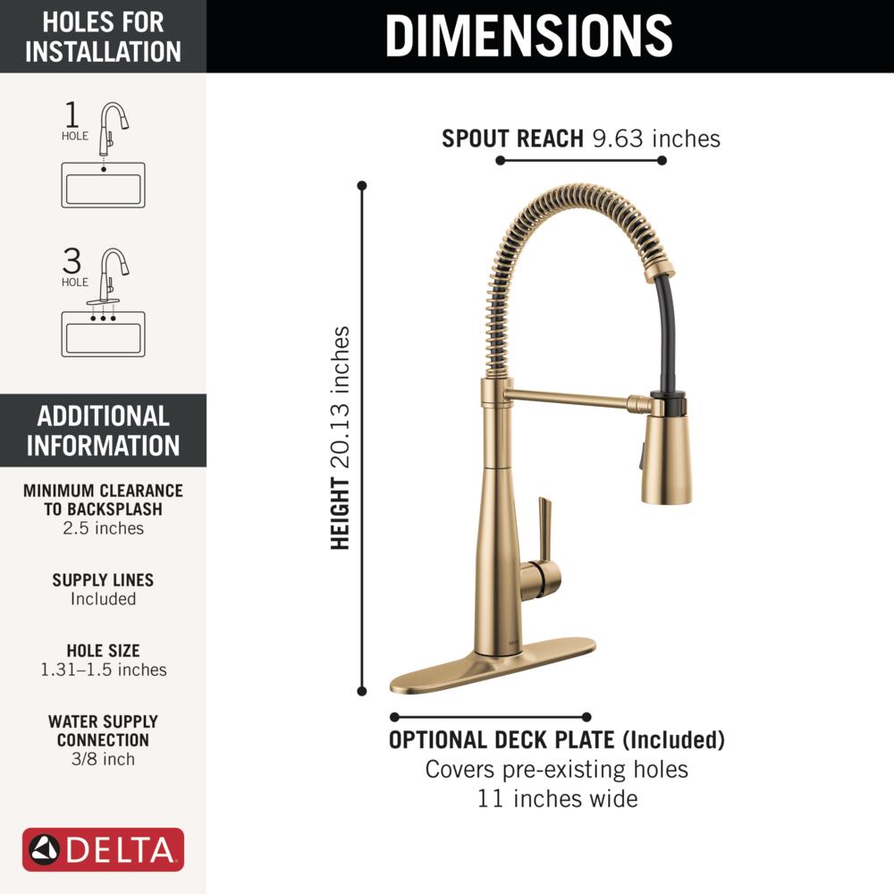 Delta 9613-CZ-DST Kitchen-Faucets - View #4