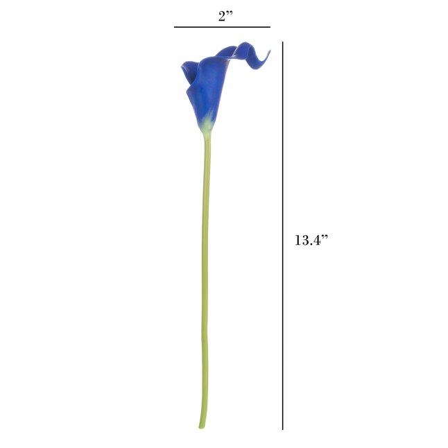 Nature Spring 13-in Royal Blue Indoor Artificial Silk Artificial Flower ...