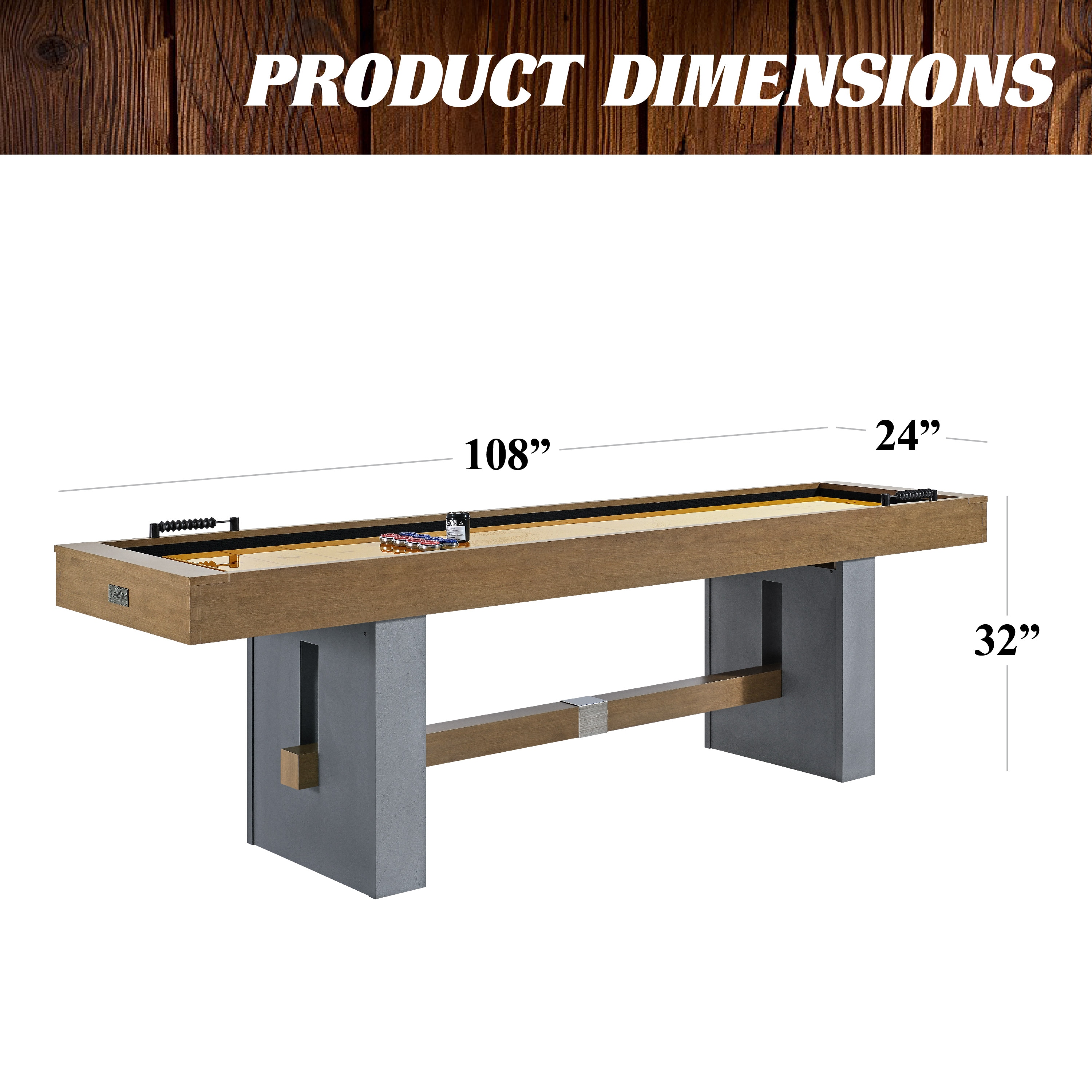 MD Sports AC108Y23008 Shuffleboard-Table - View #2