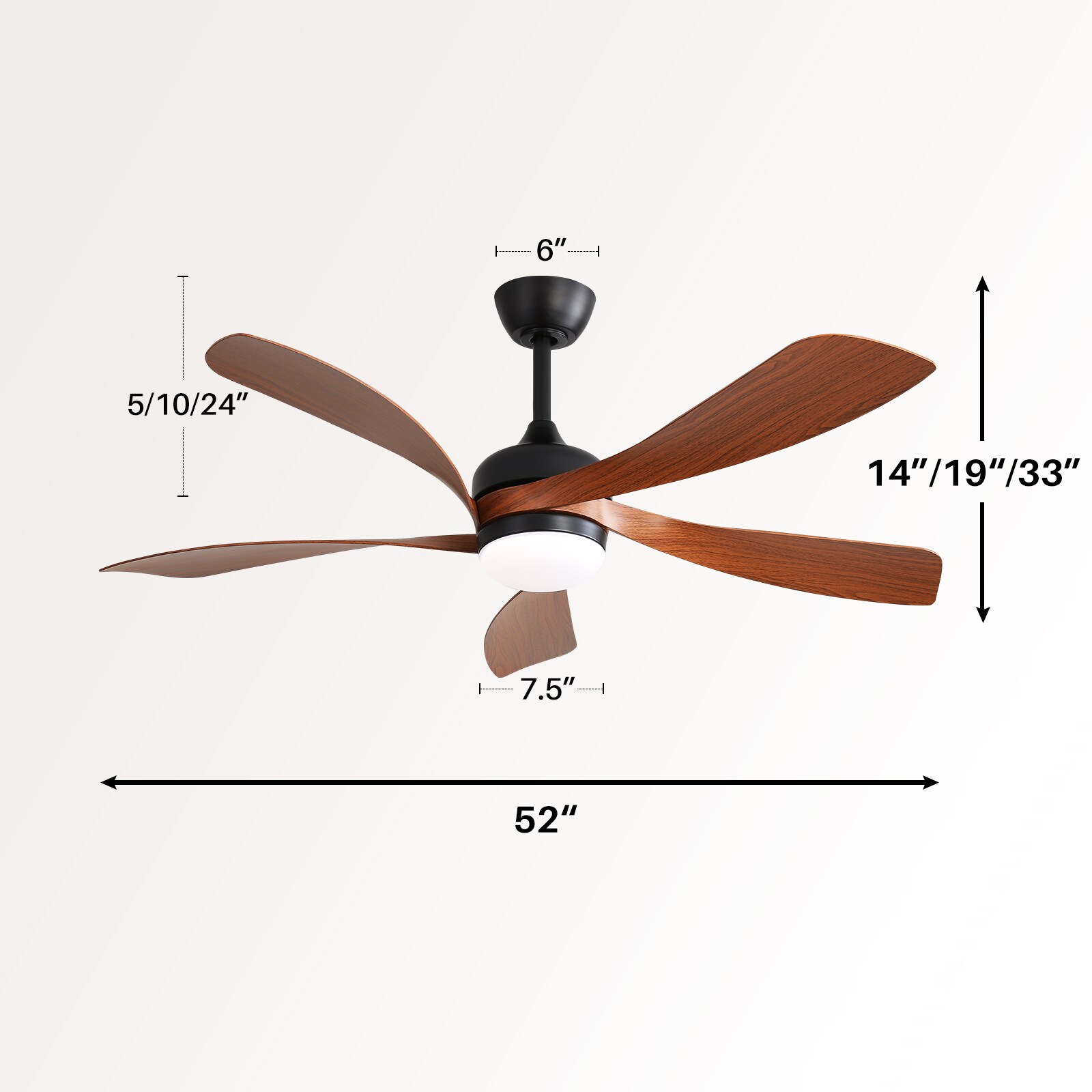 Sofucor L-52K096-BK-ABSSMW60 Ceiling-Fans - View #6