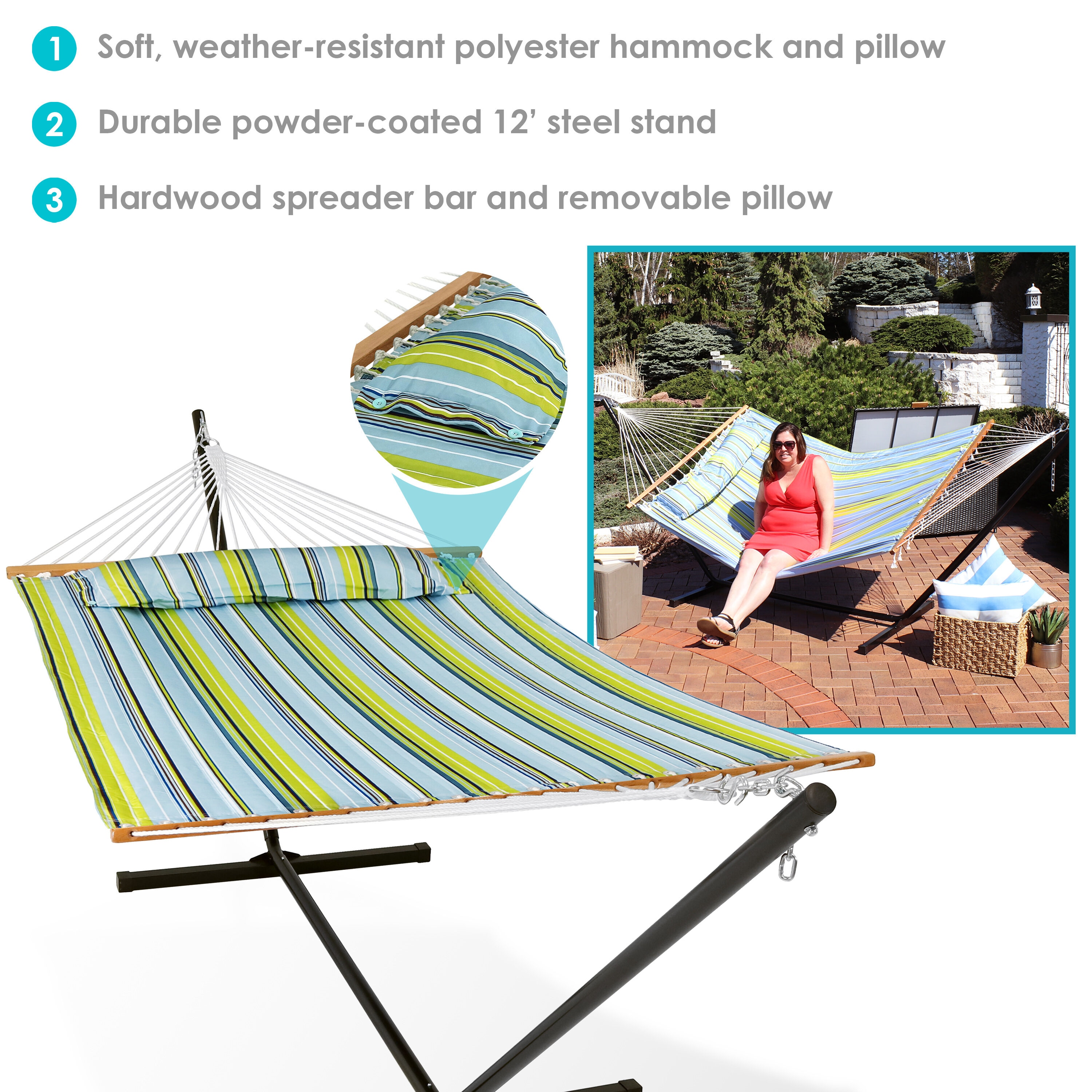 Sunnydaze Decor LY-BGHFWP-COMBO hammocks - View #4
