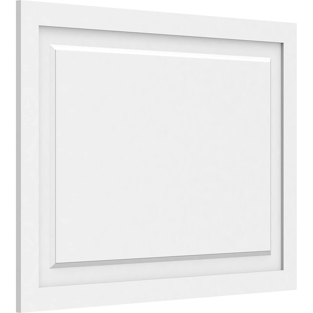 Ekena Millwork WALP36X26X062HAR 36-in x 26-in Smooth Paintable/Stainable White PVC Fretwork Wall Panel (
