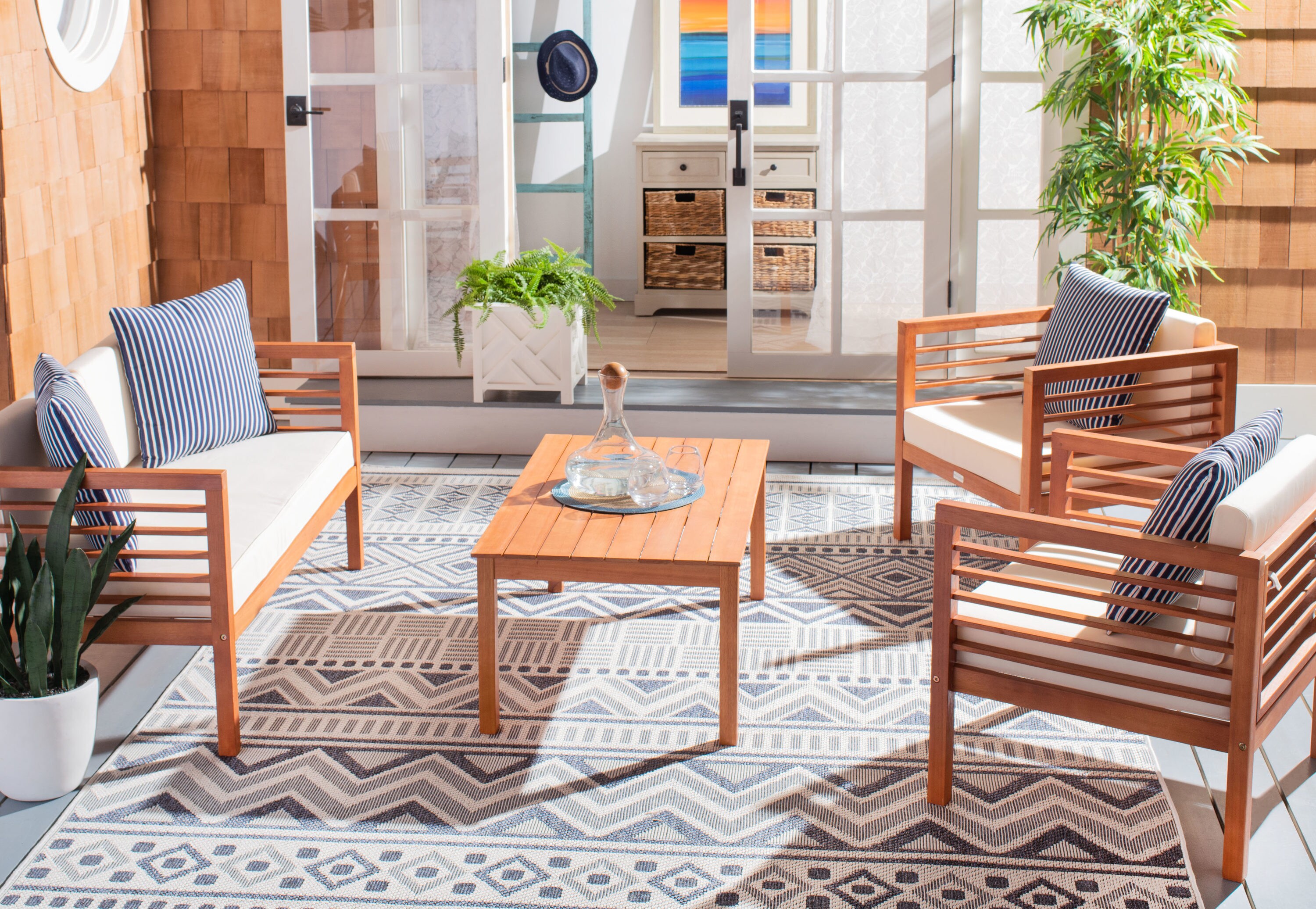 Safavieh PAT7033F Patio-Conversation-Sets - View #3